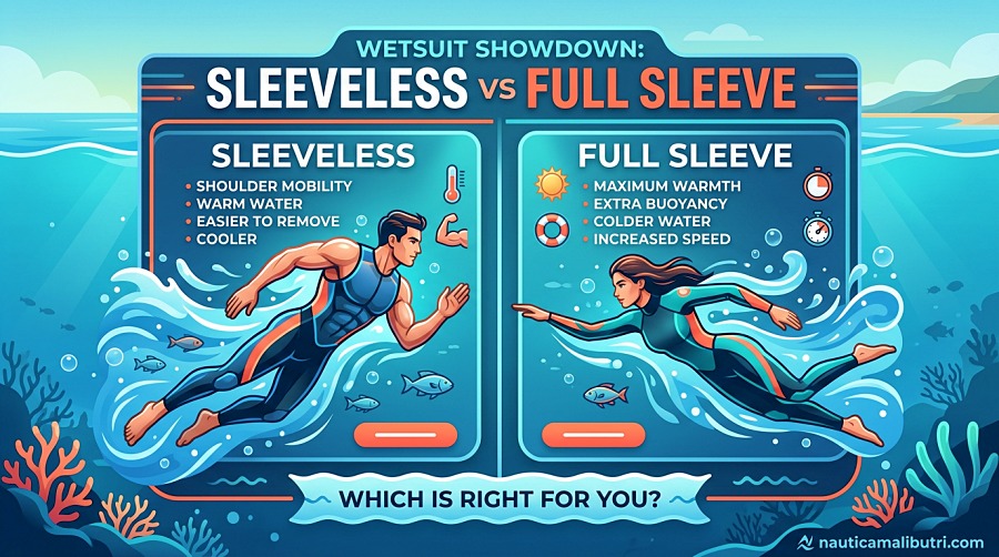 Sleeveless vs Full Sleeve Wetsuits