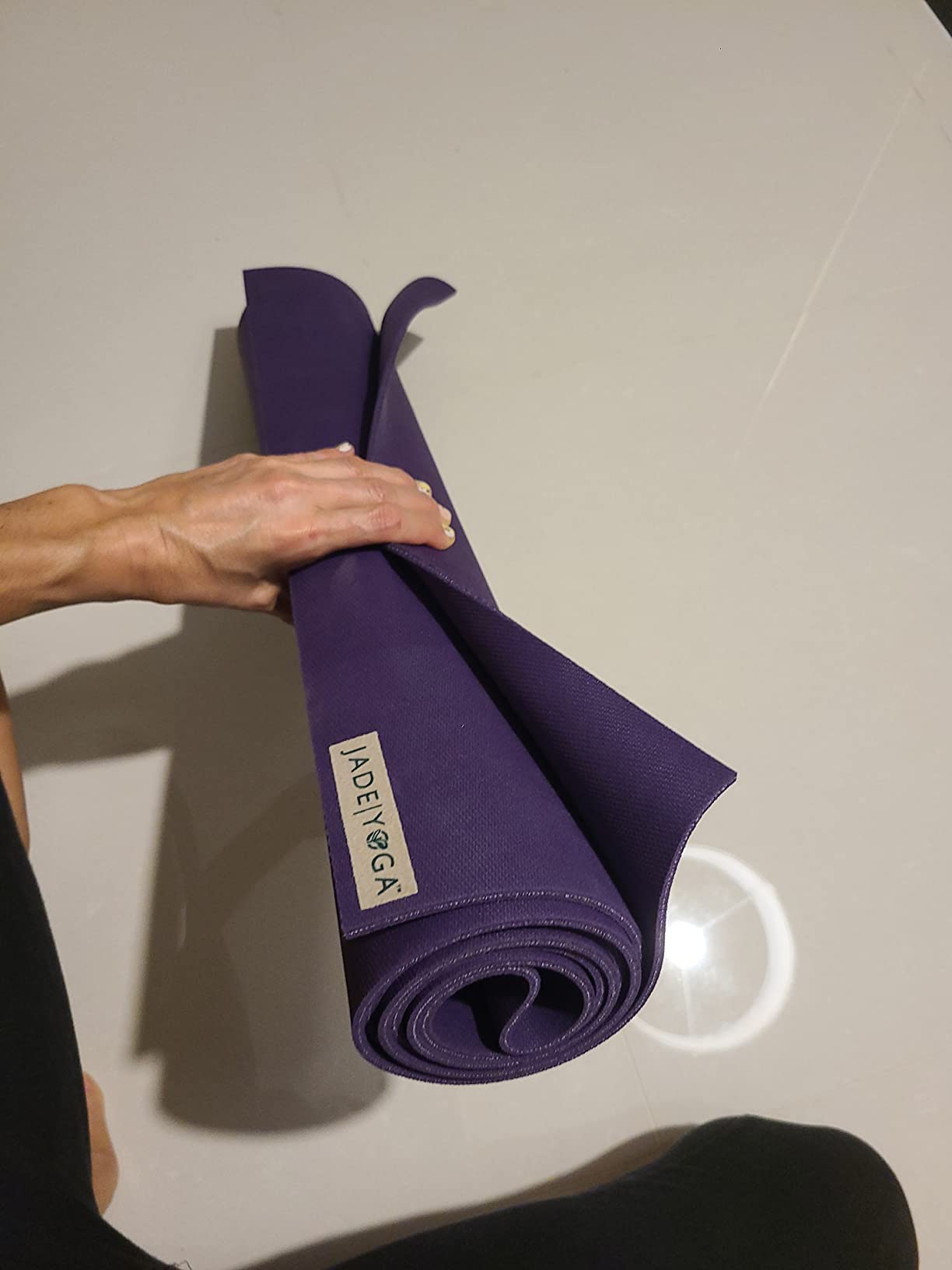 JadeYoga Harmony Yoga Mat - Durable & Thick Gym Fitness Mat, Non-Slip Natural Rubber Yoga Mat customer photo 2