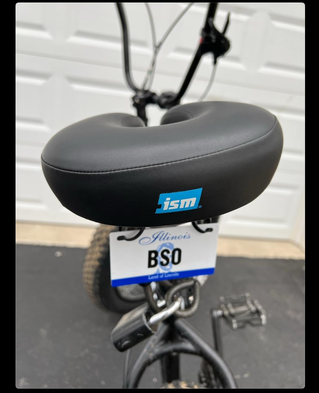ISM Comfort Series Noseless Bike Saddle for Upright Riders - Anatomic Relief Bicycle Saddle for Hybrid, Police, Commuter Bikes, and Beach Cruisers customer photo 1