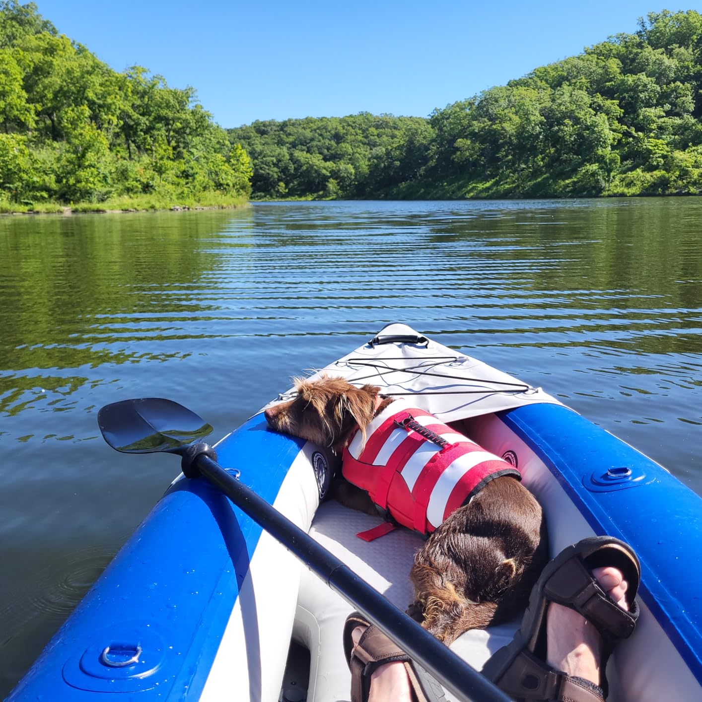 Sea Eagle 420X Explorer Inflatable Kayak - Fishing, Touring, Camping, Exploring & Whitewater - Self Bailing, Removable Skeg, Drop Stitch Floor customer photo 1