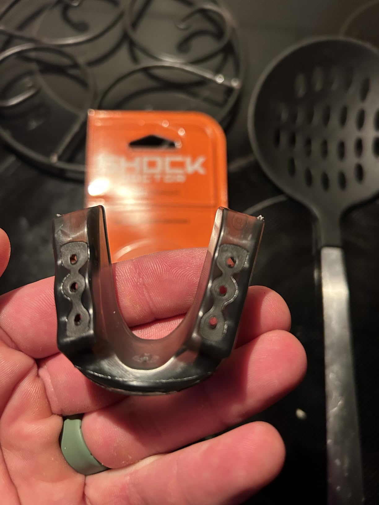 Shock Doctor Mouth Guard, Custom Fit Football Mouth Guard, Moldable Mouth Guard Boxing, Lacrosse, Hockey, MMA, Football & More, Mouthpiece, Mouthguard Sports, Adult & Youth customer photo 2