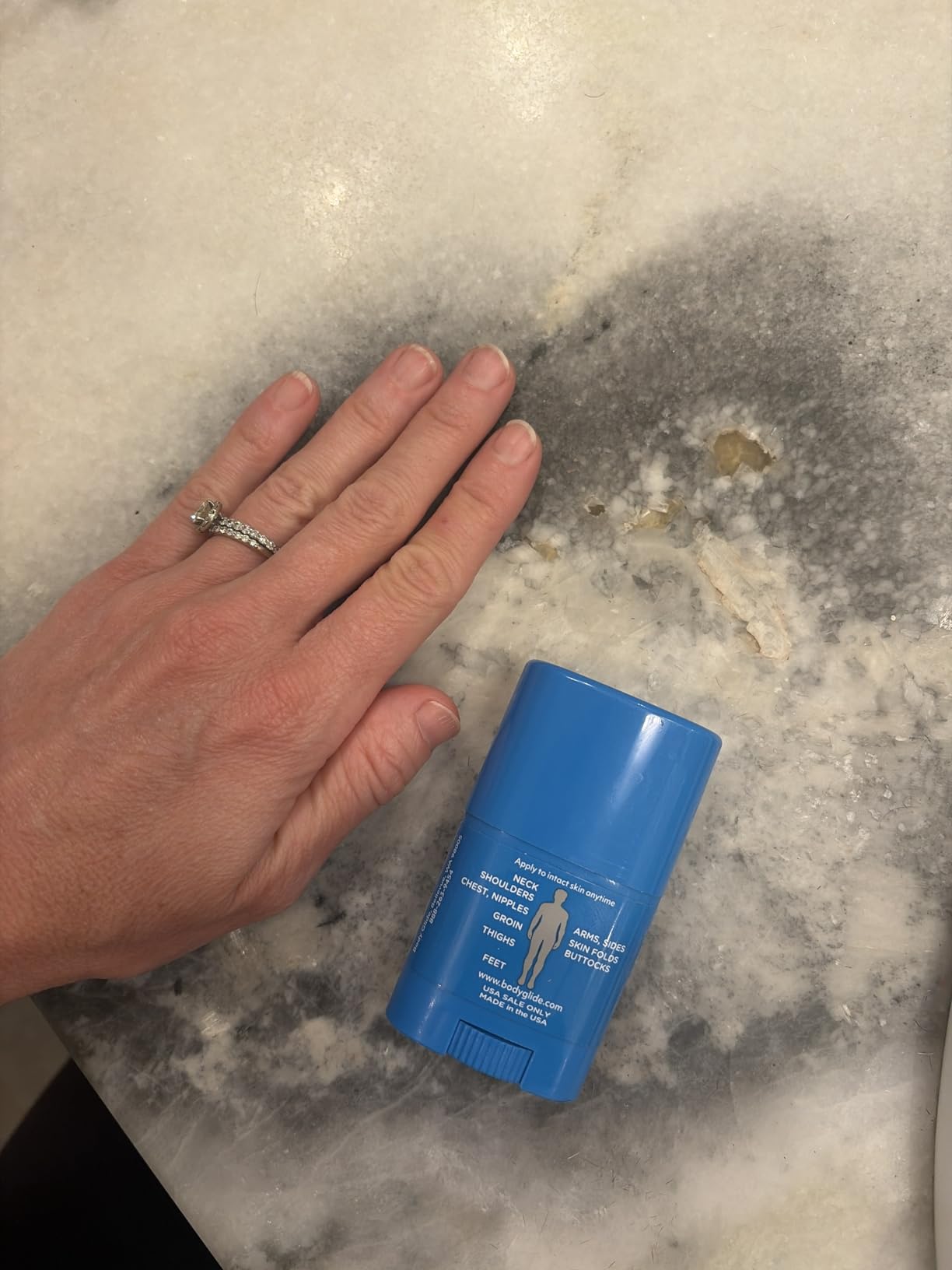 Body Glide Original Anti Chafe Balm | No Chafing Stick | Prevent Arm, Chest, Butt, Thigh, Ball Chafing & Irritation | Trusted Skin Protection Since 1996 | 1.5oz customer photo 1