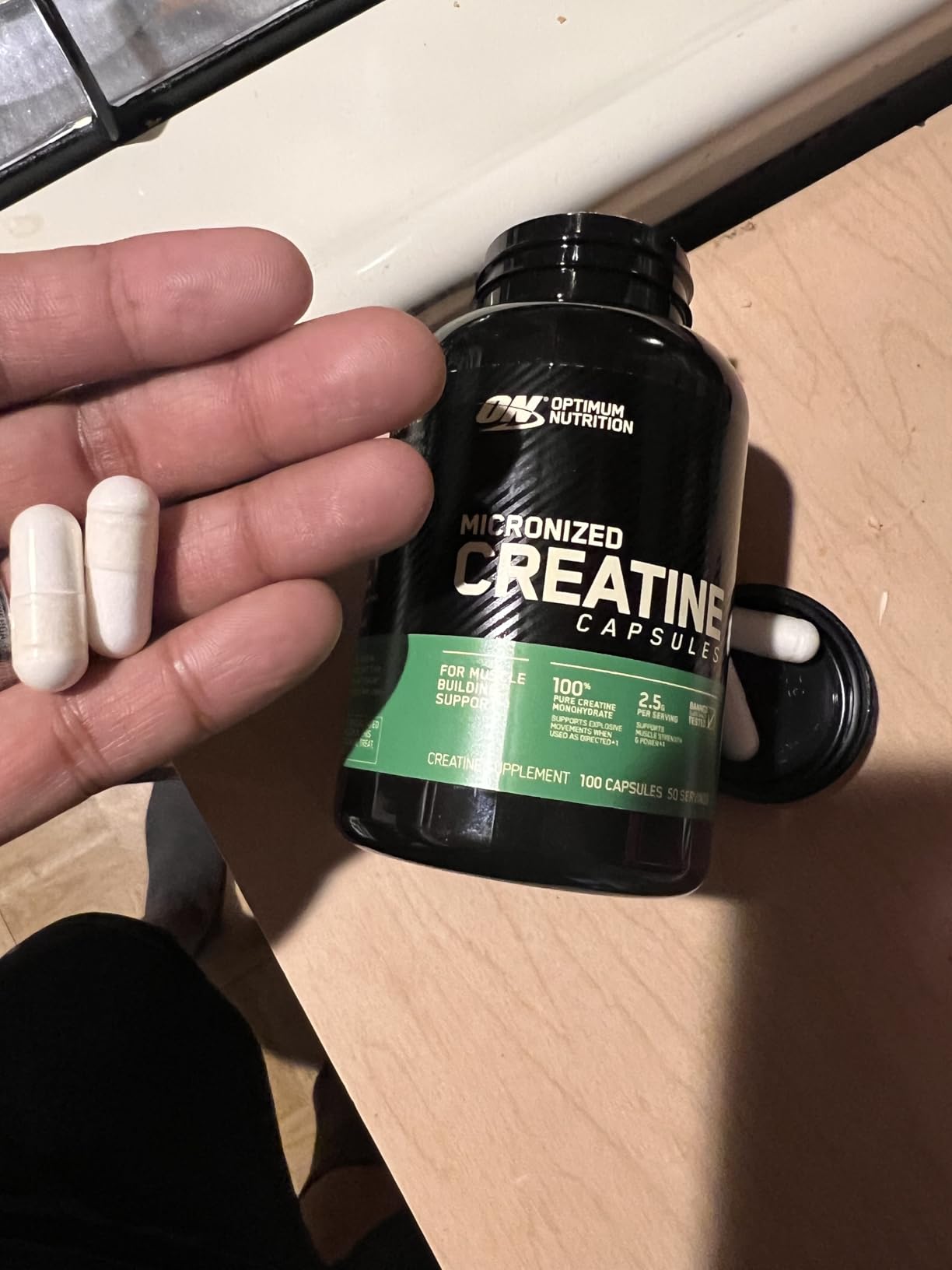 Optimum Nutrition Micronized Creatine Monohydrate Powder, Unflavored, 120 Servings, 600 Grams customer photo 2