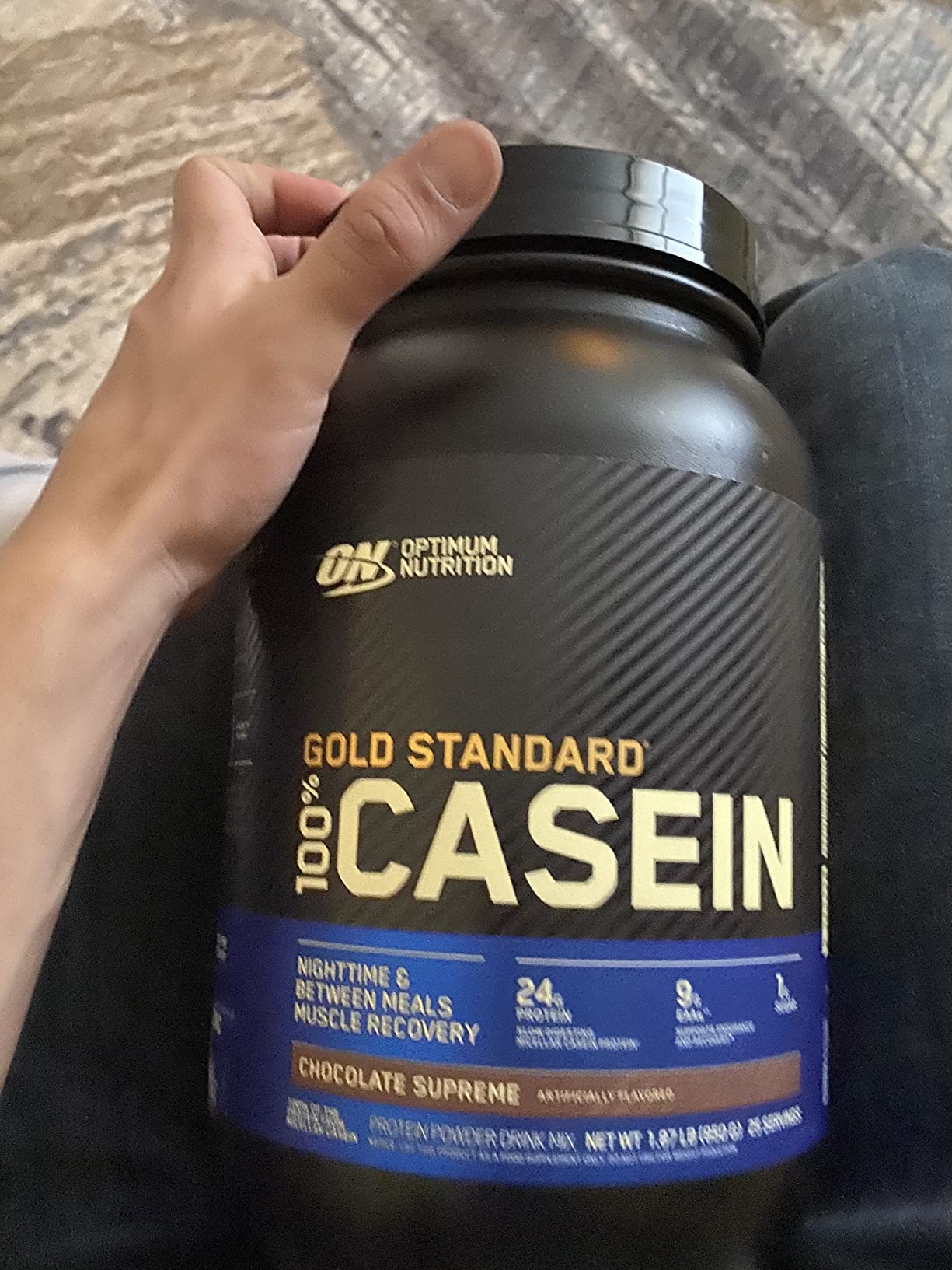 Optimum Nutrition Gold Standard 100% Micellar Casein Protein Powder, Slow Digesting, Helps Keep You Full, Overnight Muscle Recovery, Chocolate Supreme, 2 Pound (Packaging May Vary) customer photo 2