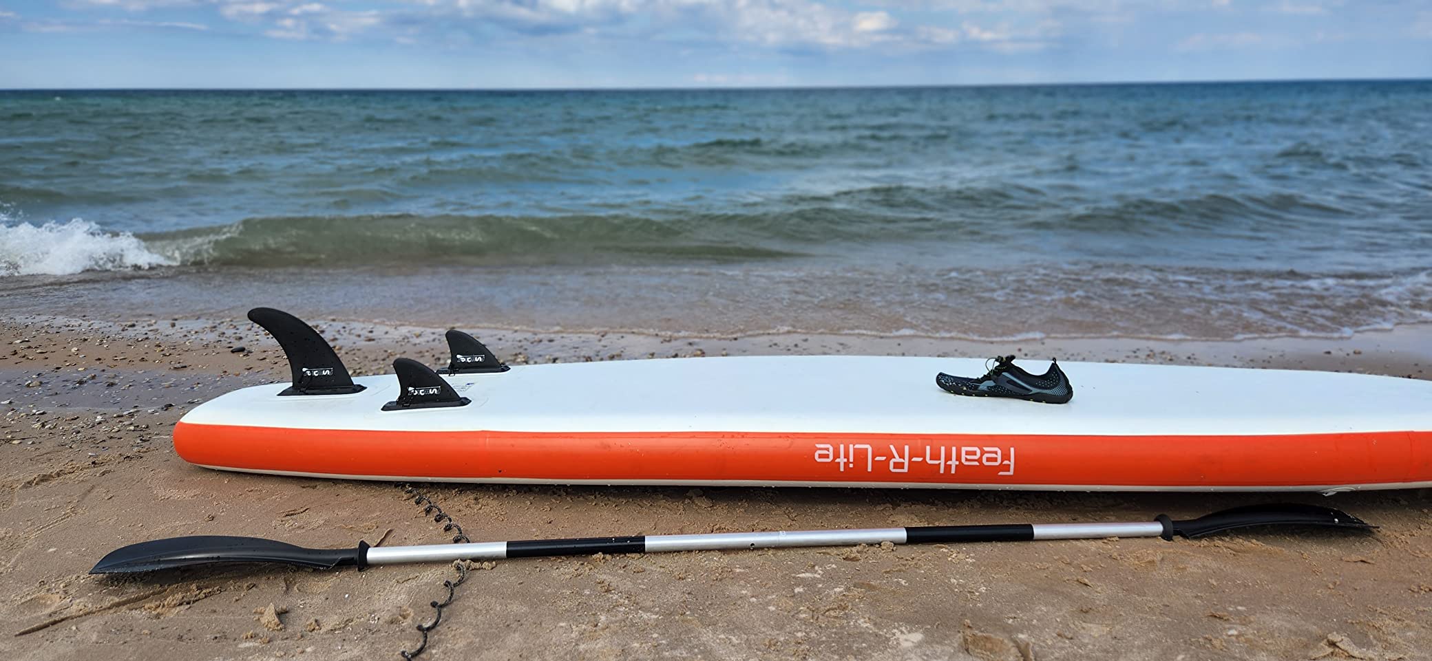 Bending Branches Whisper Kayak Paddle - 2-Piece Aluminum Shaft, Polypropylene Blades, Adjustable 0deg/60deg Feathering, Black Comfort Grips, Dihedral Blade Design for Recreational Paddling customer photo 2