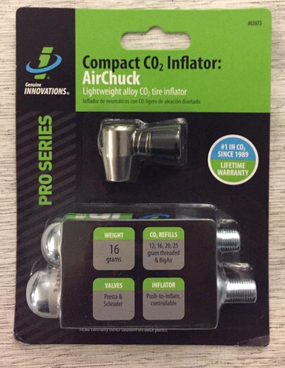 Genuine Innovations G2673, AirChuck, Lightweight, Bicycle CO2 Inflator, weight 16g, Black customer photo 2