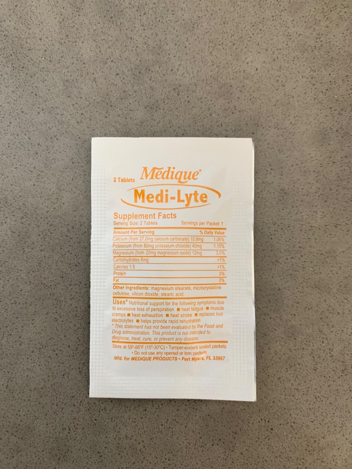 Medique 03033 Medi-Lyte Electrolyte Tablets w/ Potassium Chloride for Cramps, 100-Tablets customer photo 1