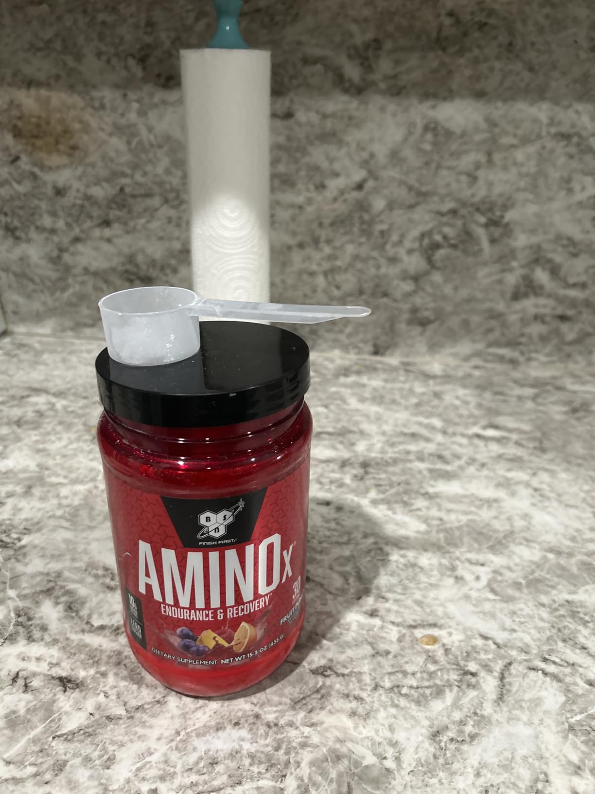 BSN Amino X Muscle Recovery & Endurance Powder, BCAAs, 10 Grams of Amino Acids, Keto Friendly, Caffeine-Free, Support Endurance, Zero Sugar, Fruit Punch, 30 servings, 15.34 Ounce (Packaging May Vary) customer photo 1