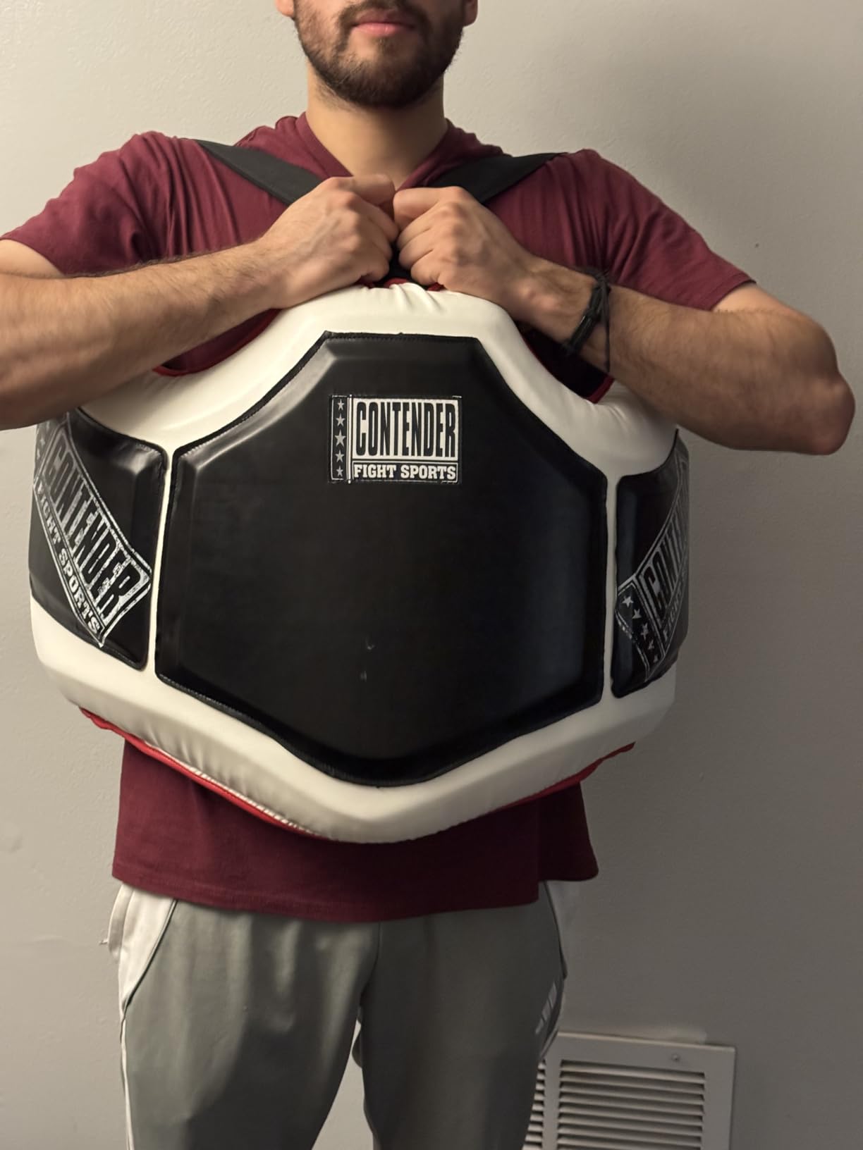 Contender Fight Sports Heavy Hitter Boxing Body Protector PBP Black/White customer photo 2