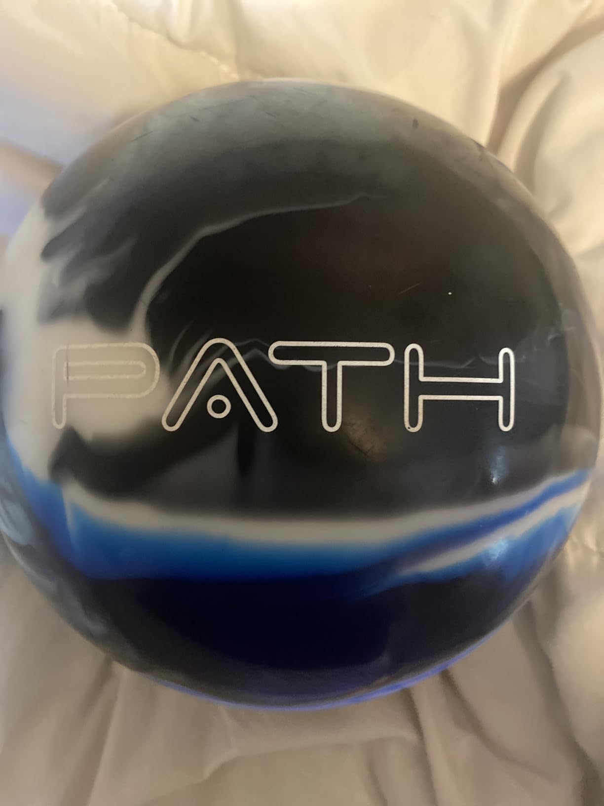 Pyramid Path Polyester Bowling Ball - Customizable with Basic Drilling Options - Great for Spare Shooting, League, Recreational, Straight Bowlers - Beginner Entry Level & Kids customer photo 1