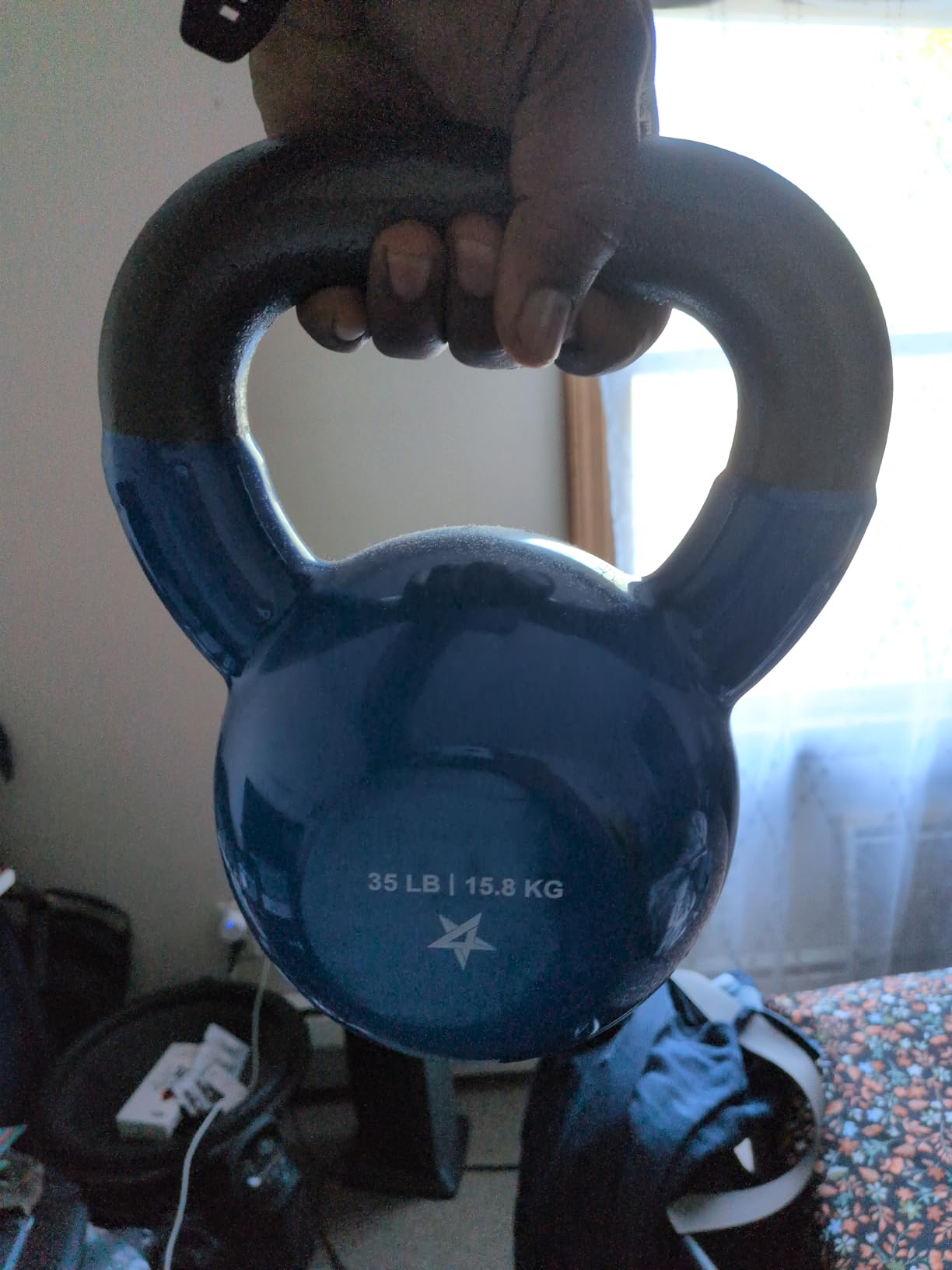 Yes4All Vinyl Coated Cast Iron Kettlebell customer photo 1