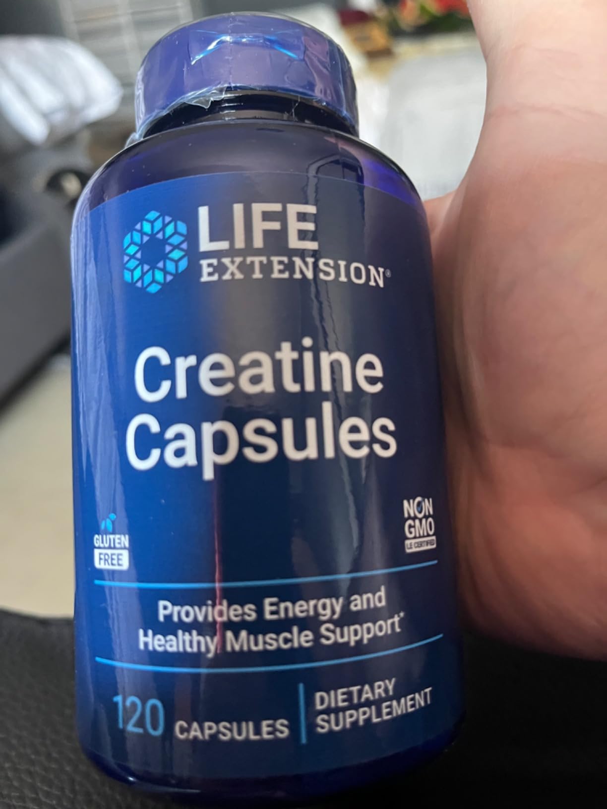 Life Extension Creatine Capsules - Creatine Monohydrate - Promotes Strength, Lean Muscle, Healthy Endurance - 120 Capsules customer photo 1