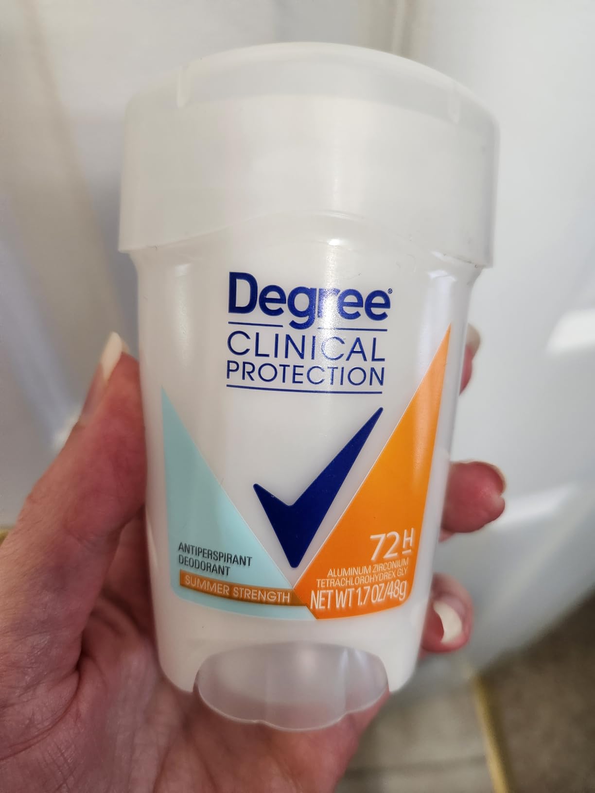 Degree Clinical Strength Antiperspirant Deodorant Shower Clean Soft Solid 96-Hour Sweat and Odor Protection 5x Types of Sweat 1.6 oz customer photo 2