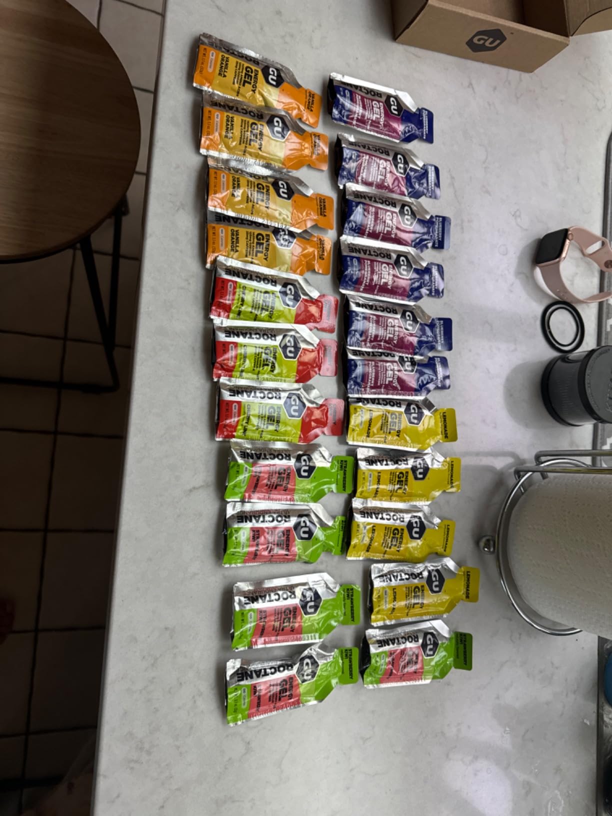 GU Energy Roctane Ultra Endurance Energy Gel, Vegan, Gluten-Free, Kosher, and Dairy-Free On-The-Go Sports Nutrition for Running, Biking, Hiking or Skiing, Assorted Flavors, 24-Count customer photo 2