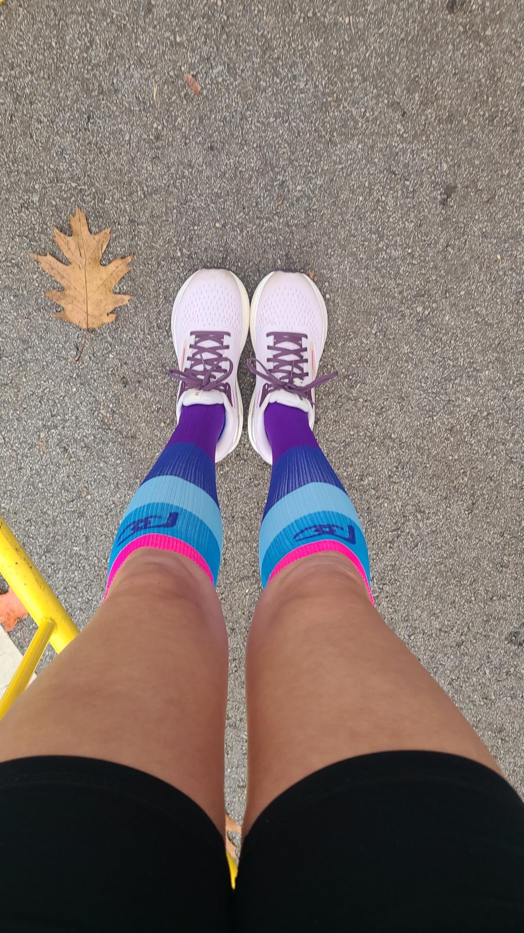 Running Marathon Socks - Calf-Length Travel and Sports Compression Socks for Foot and Ankle Support, Unisex customer photo 1