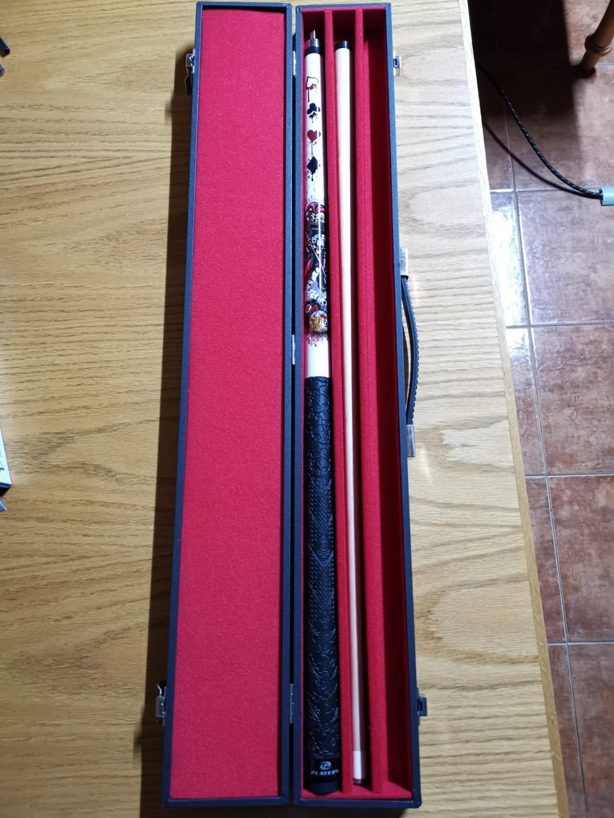 Players D-JS White with Jester on Pool Balls and Dripping Card Suits Cue customer photo 2