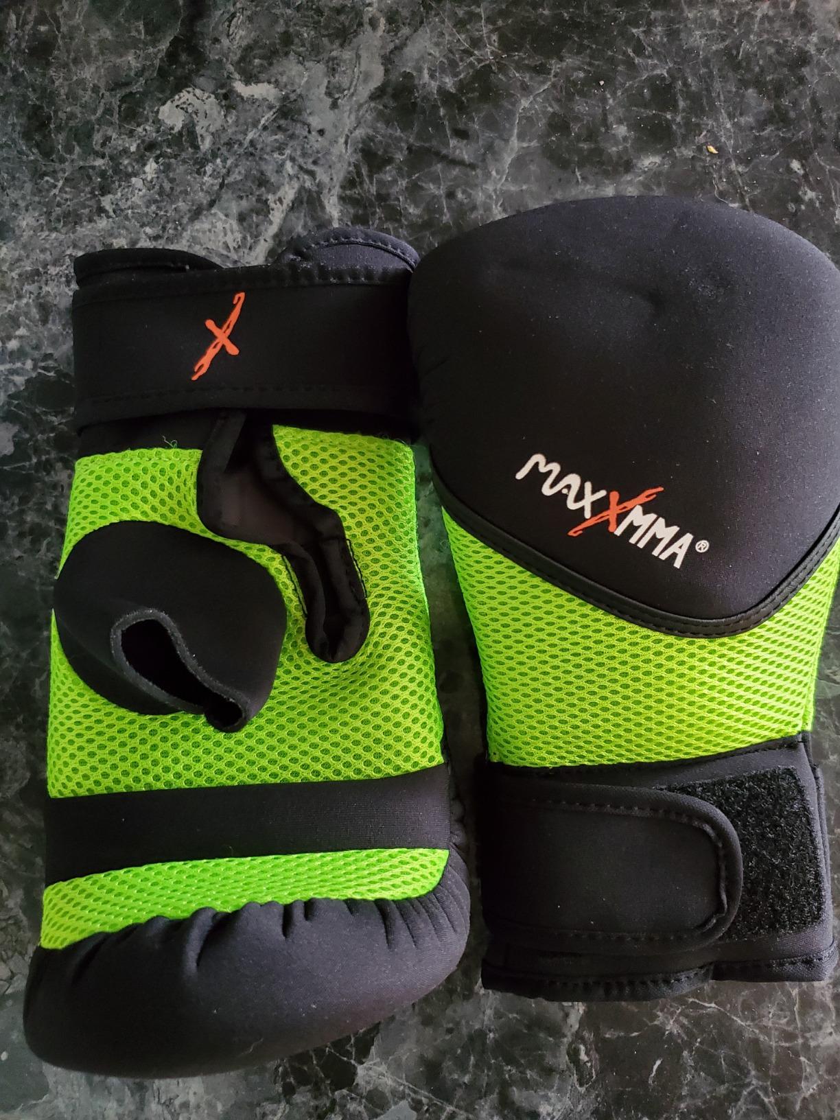 MaxxMMA Neoprene Washable Heavy Bag Gloves - Boxing Punching Training customer photo 1