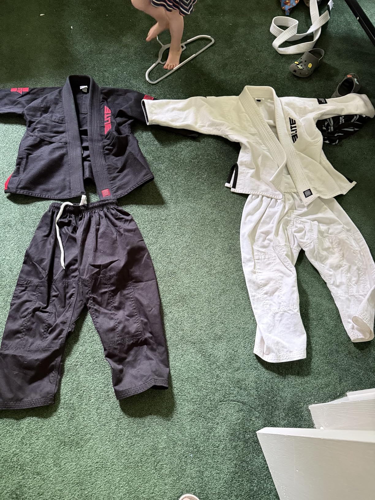 Lightweight Brazilian Style Jiu Jitsu Uniform, BJJ Uniform with Pearl Weave Fabric Jacket and Bungee Drawstrings customer photo 1