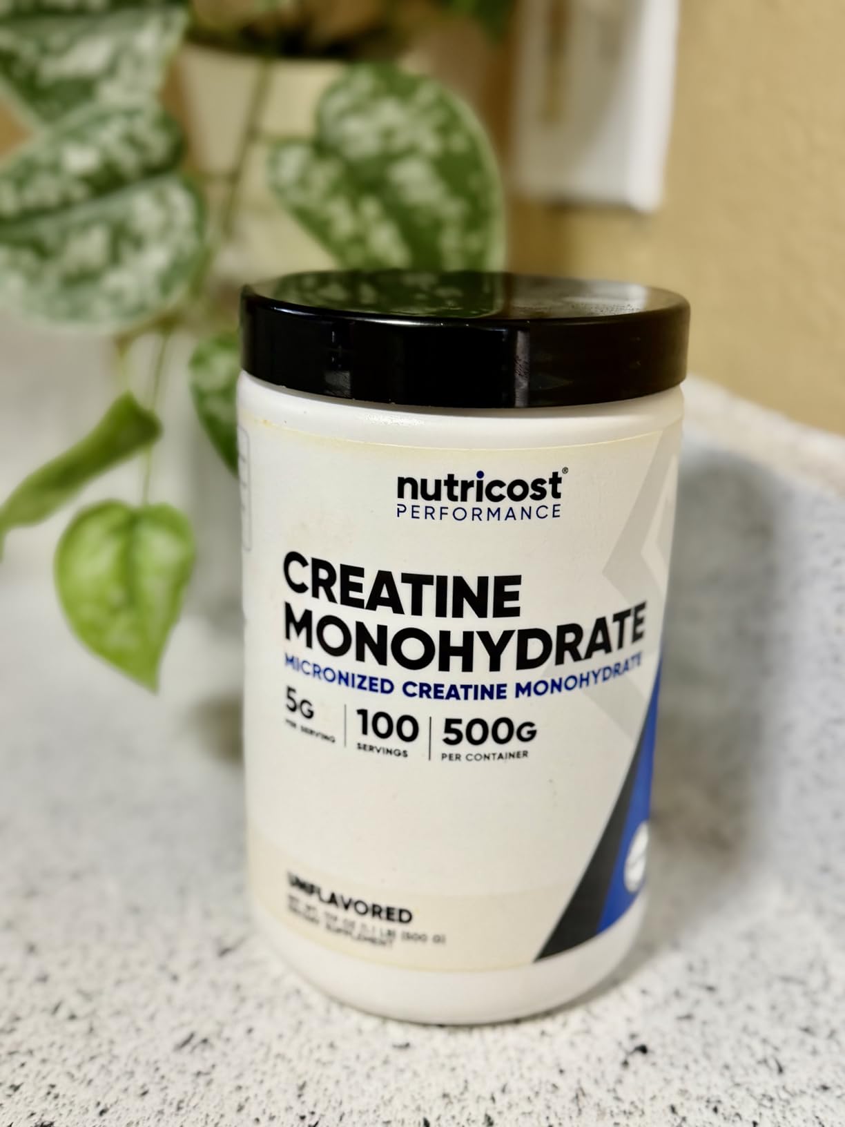 Nutricost Creatine Monohydrate Micronized Powder 500G, 5000mg Per Serv (5g) - 100 Servings customer photo 2