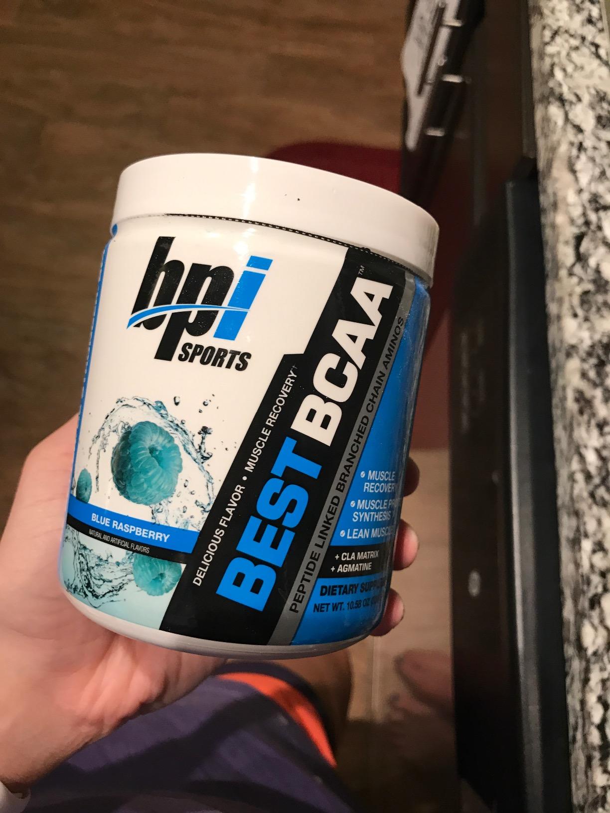 BPI Sports Best BCAA Powder - Muscle Recovery Support - Branched Chain Amino Acids | Building Blocks of Protein and Muscle - Post Workout Recovery - Hydration - Blue Raspberry, 30 Servings customer photo 1