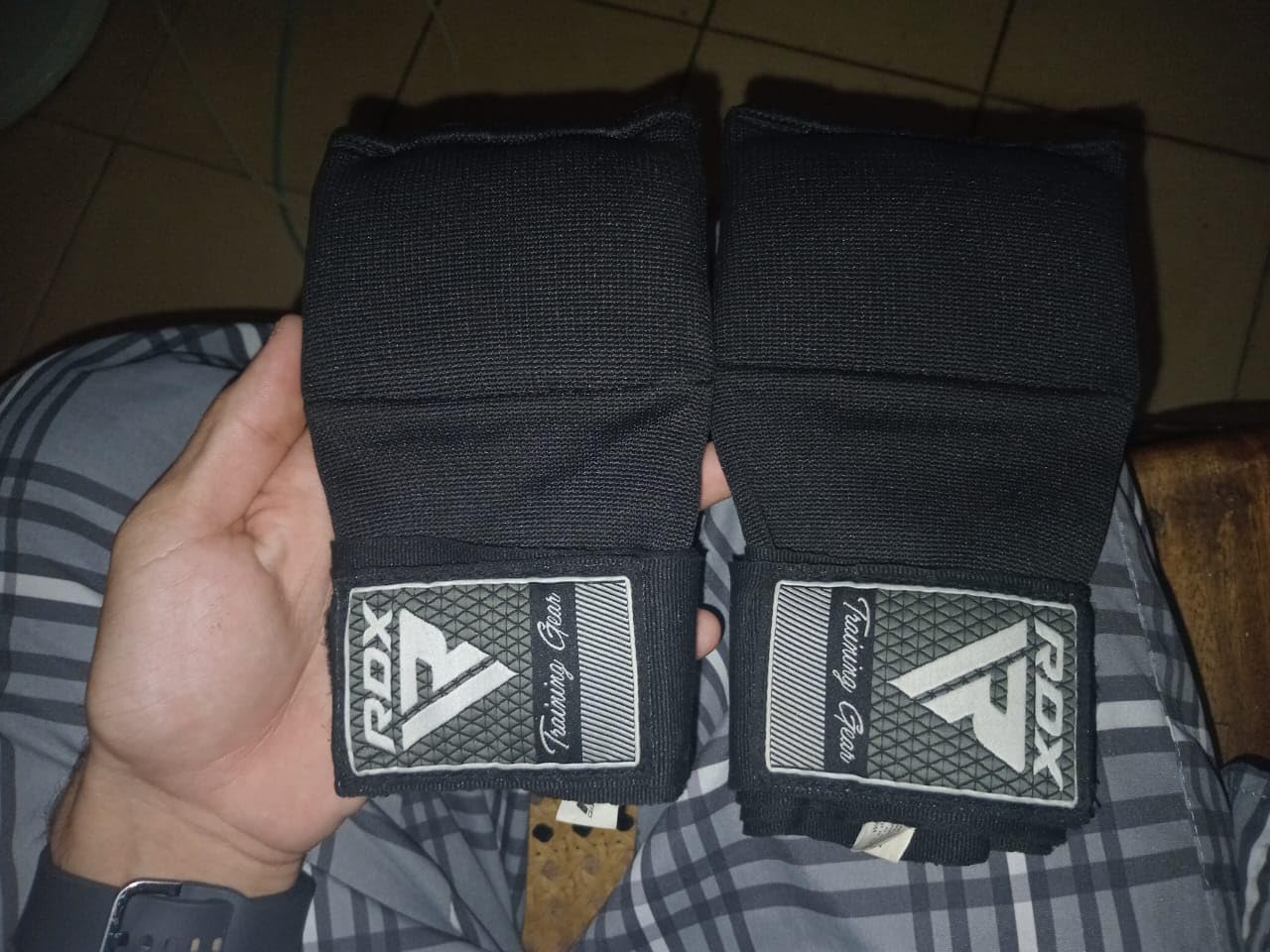 RDX Gel Boxing Hand Wraps Inner Gloves Men Women, Quick 100cm Long Wrist Straps, Elasticated Padded Fist Under Mitts Protection, Muay Thai MMA Kickboxing Martial Arts customer photo 1