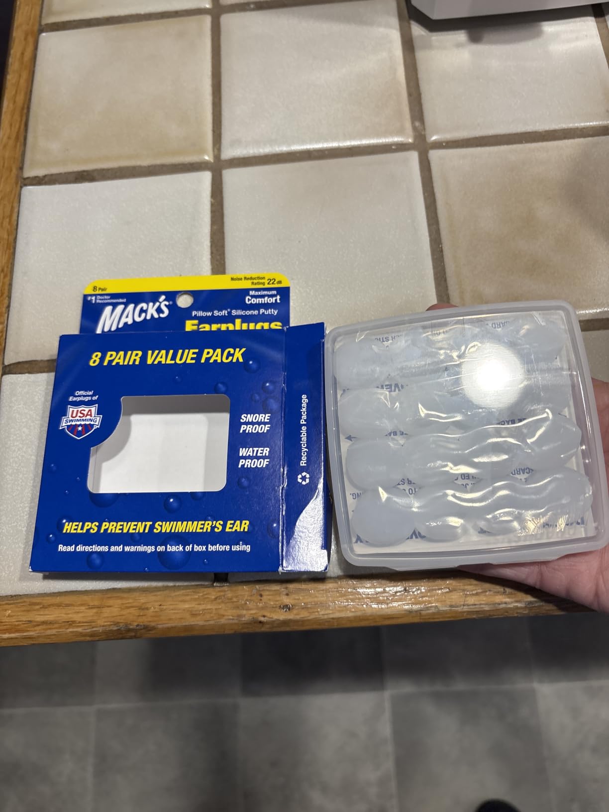 Mack's Pillow Soft Silicone Earplugs, 8 Pair - The Original Moldable Silicone Putty Ear Plugs for Sleeping, Snoring, Swimming, Travel, Concerts and Studying | Made in USA customer photo 1