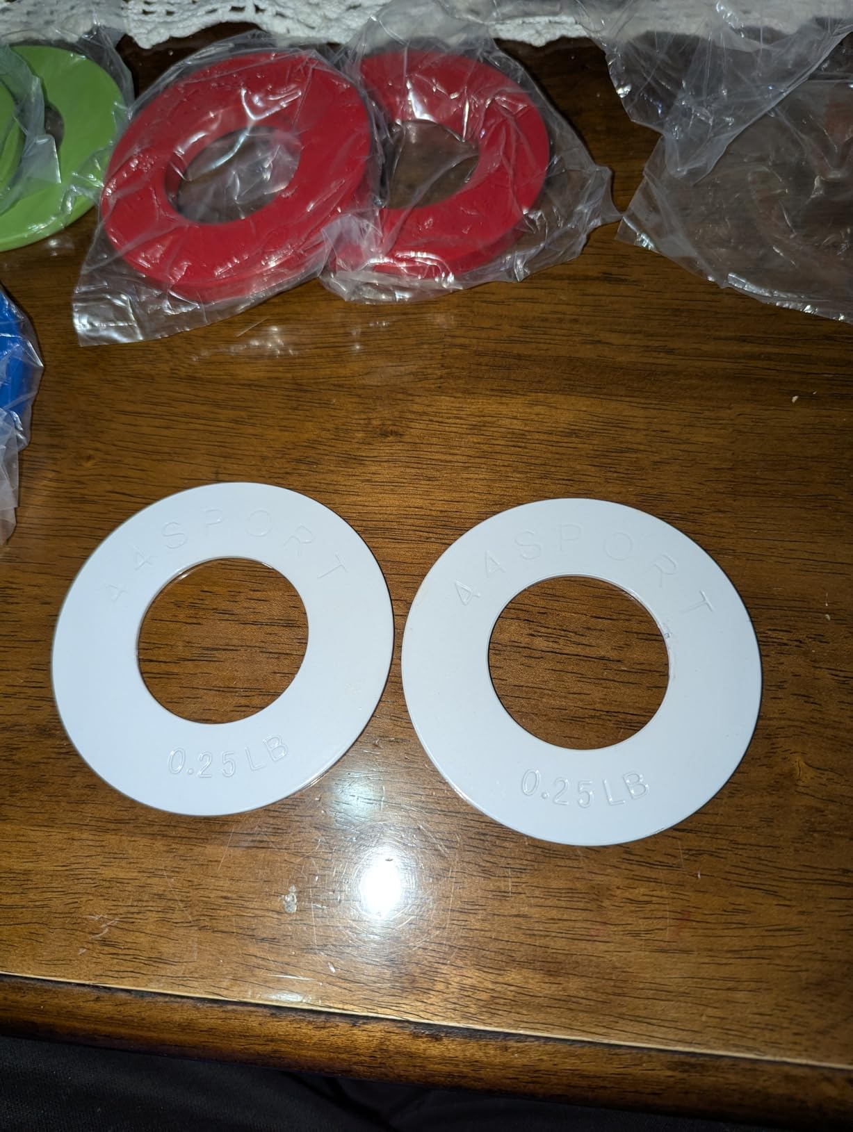 44LLC 44SPORT Olympic Fractional Plates - Pair of 1/4, 1/2, 3/4, 1 lb Weights (8 Plates. Total Weight: 5lbs) customer photo 2