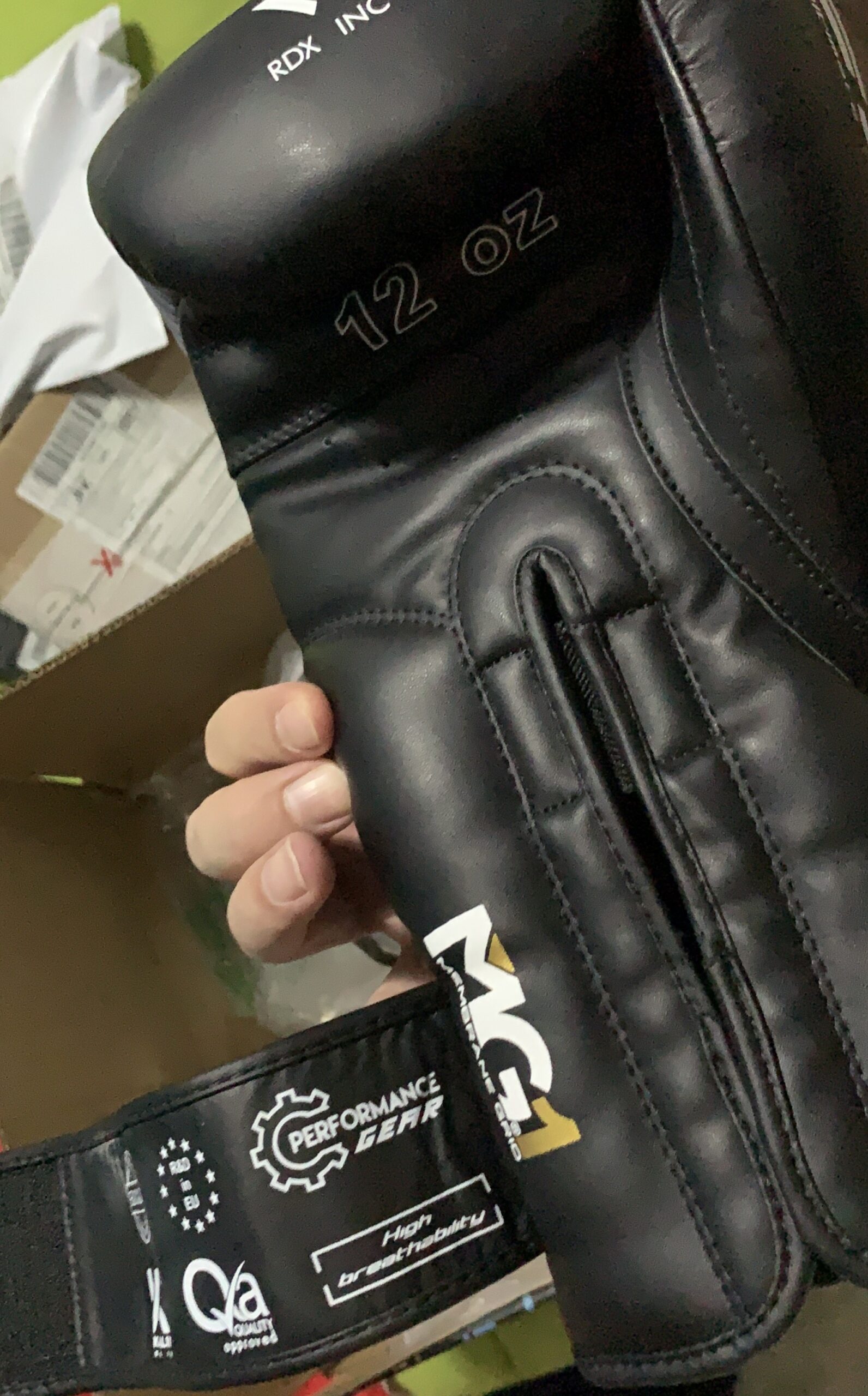 RDX Boxing Gloves EGO - Sparring Muay Thai Kickboxing MMA Heavy Training Mitts, Maya Hide Leather, Ventilated, Long Wrist Support, Punching Bag Workout Pads customer photo 2