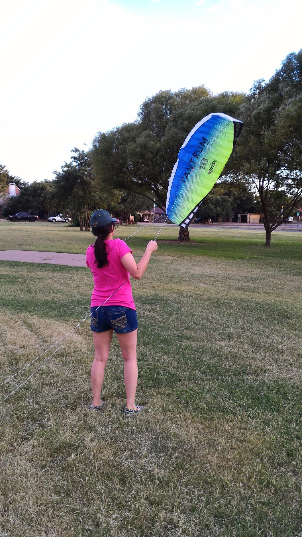 Prism Tantrum 220 Dual-line Parafoil Kite with Control Bar customer photo 1