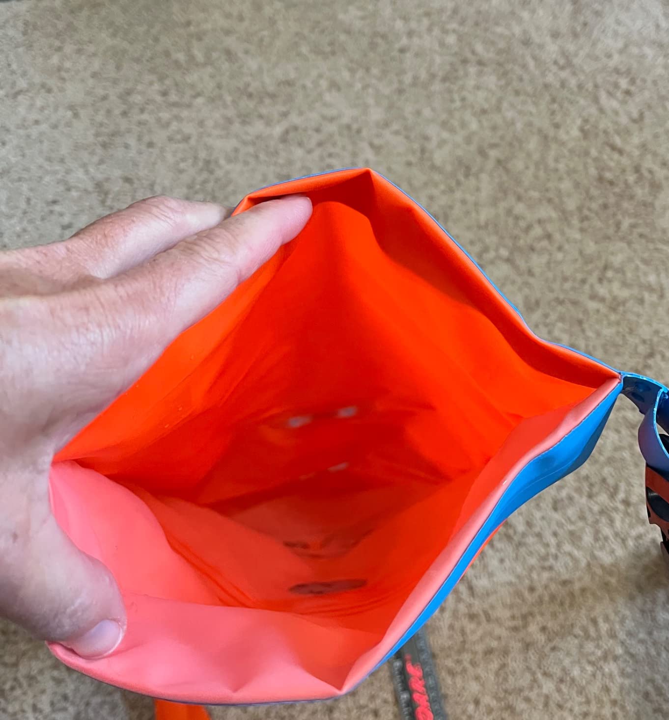 New Wave Swim Buoy for Open Water Swimmers and Triathletes - Light and Visible Float for Safe Training and Racing - Nylon TPU customer photo 2
