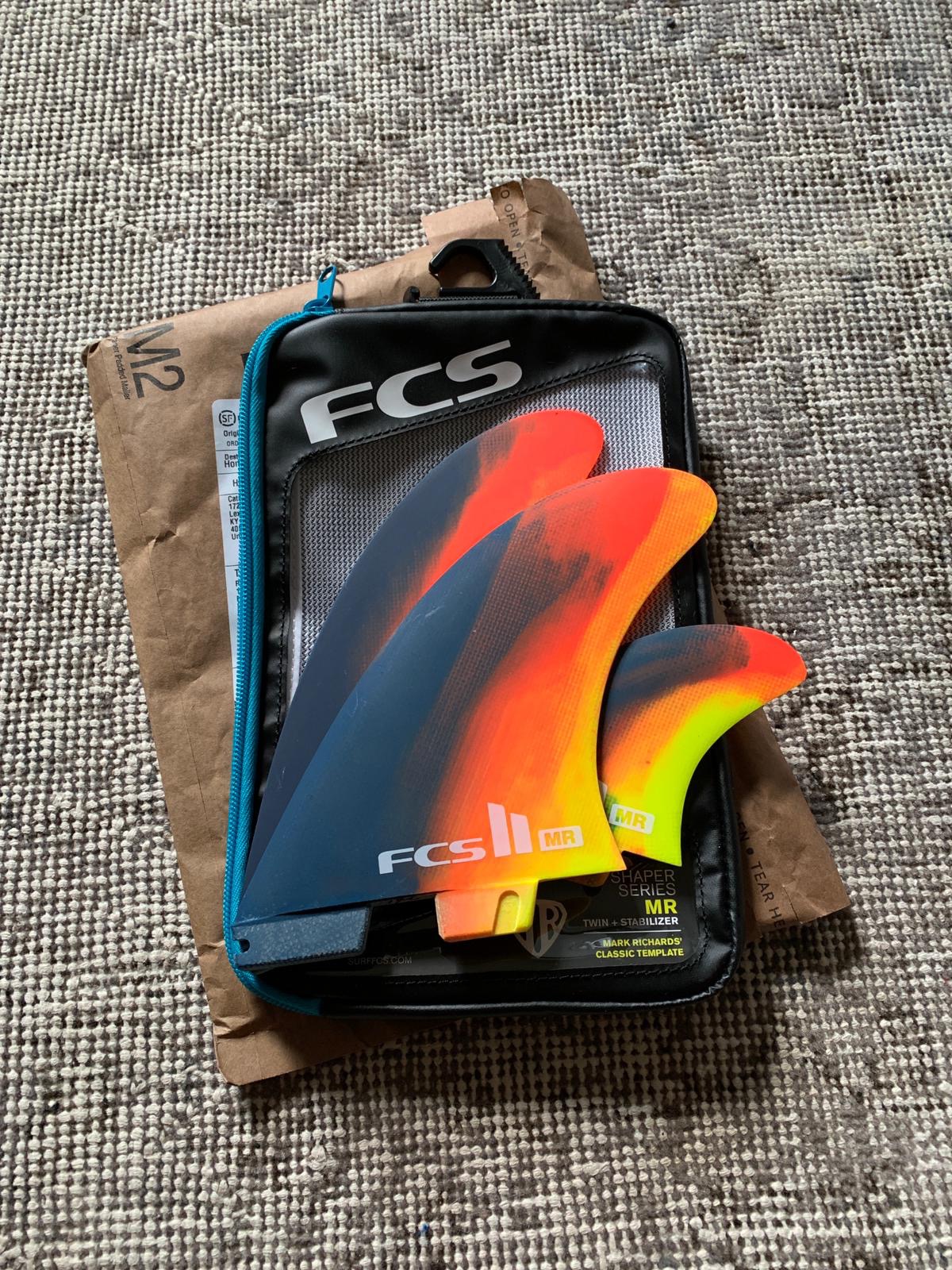 FCS Mark Richards Twin + Stabilizer Template Fin Set - Produces Exceptional Drive and Speed - Recommended for All Board Types customer photo 2