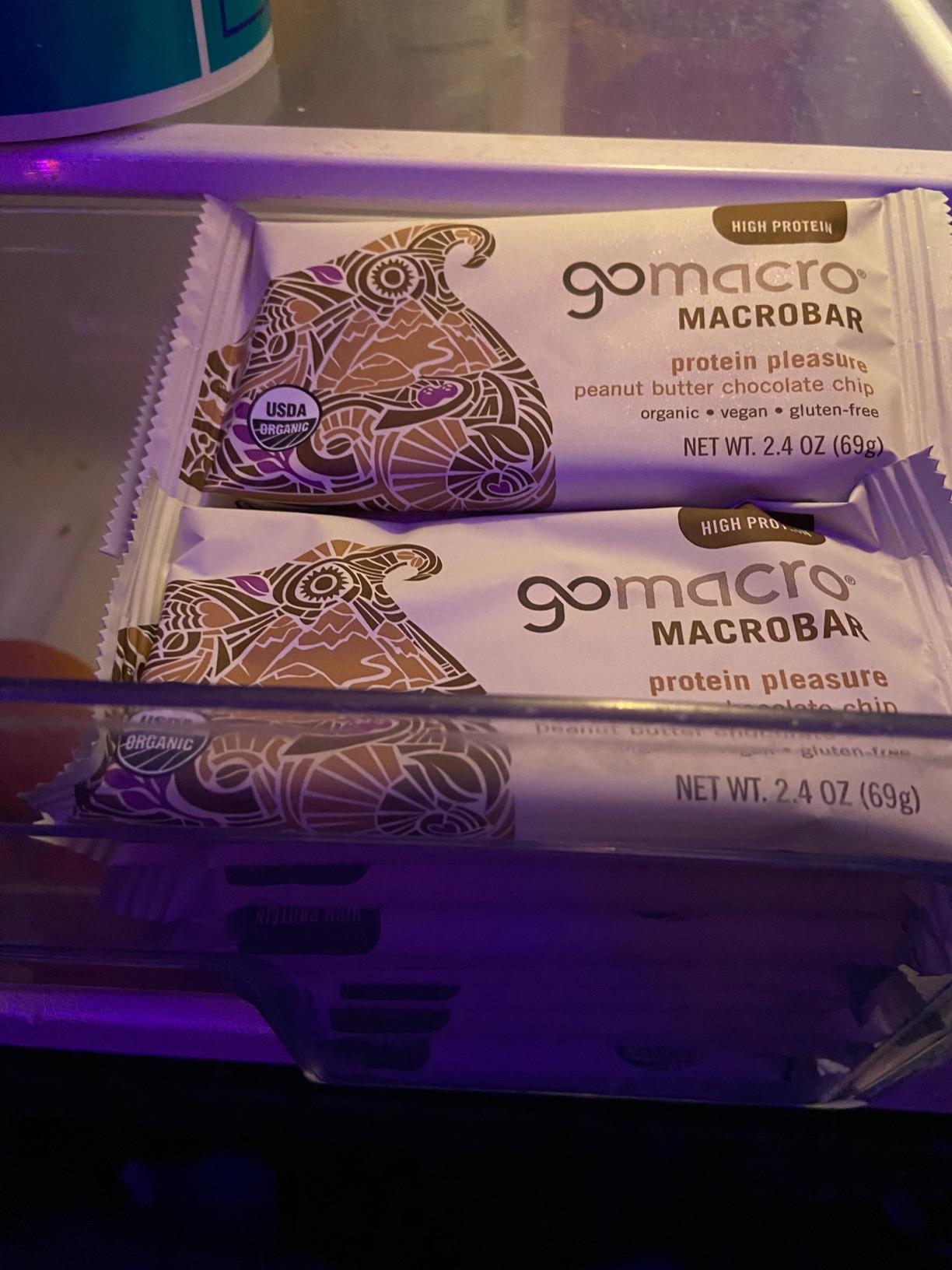 GoMacro MacroBar Organic Vegan Protein Bars - Peanut Butter Chocolate Chip (2.4 Ounce Bars, 12 Count) customer photo 2