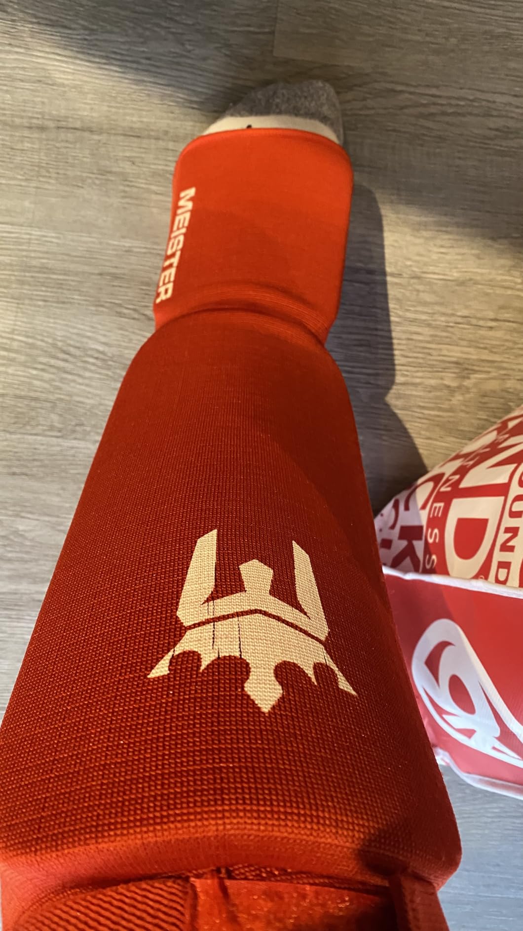 Meister MMA Elastic Cloth Shin & Instep Padded Guards (Pair) customer photo 2