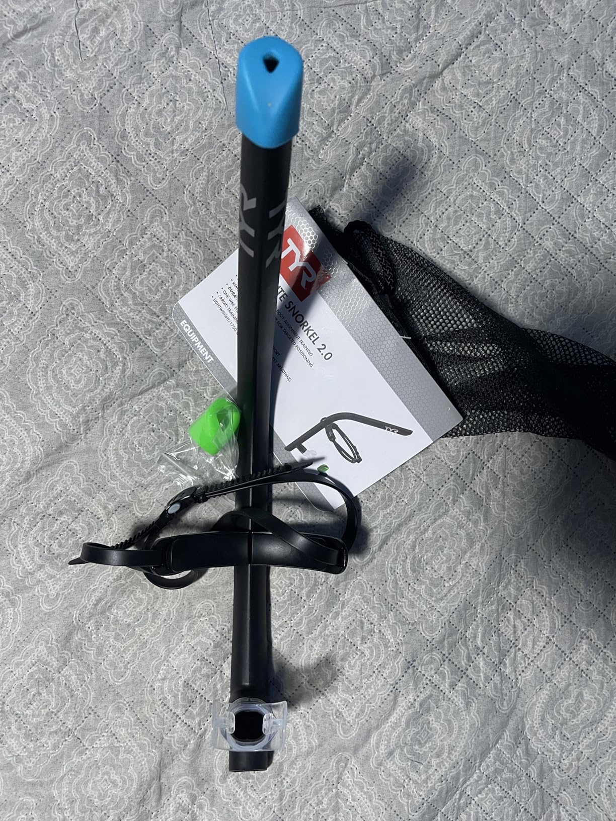 TYR Ultralite Elite Swim Snorkel - Adult Snorkeling Gear for Swimming Training - Ultra-Lightweight and Comfortable for Body Alignment Exercises customer photo 1