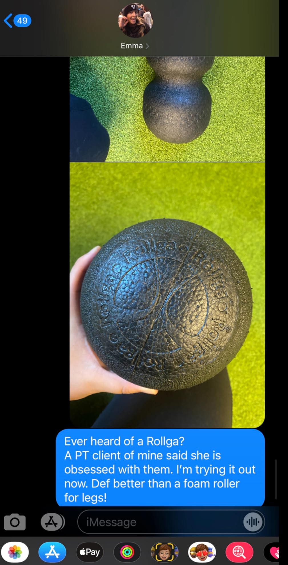 Rollga Foam Roller PRO - High Density Foam Roller for Back Pain Relief, Deep Tissue Massage & Muscle Recovery customer photo 2