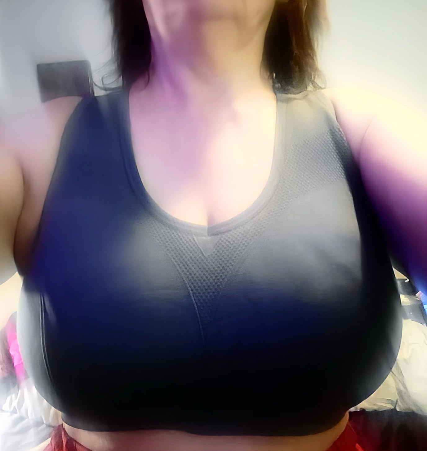 Women's Seamless Racerback Sports Bra High Impact Support Yoga Gym Workout Fitness customer photo 1