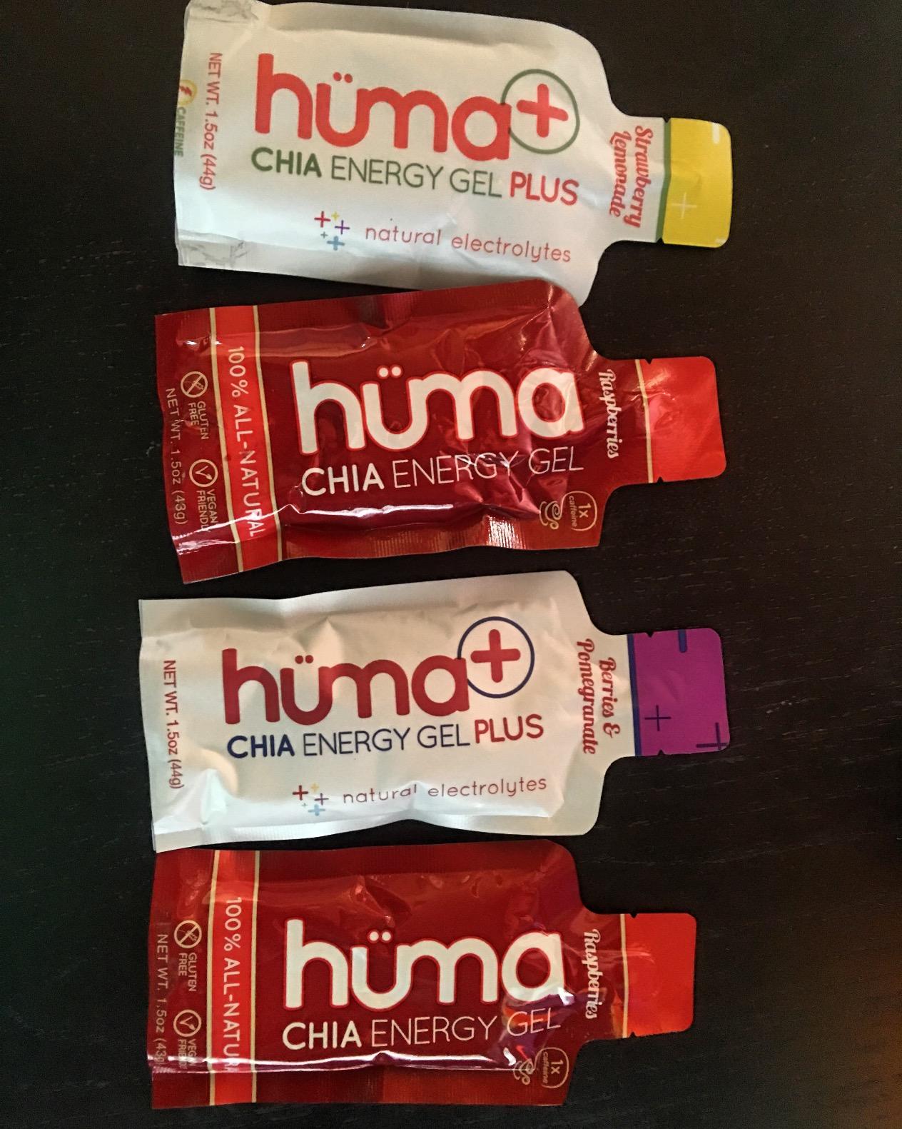 Huma Plus (Double Electrolytes) Chia Energy Gel, Variety Pack - Stomach Friendly, Real Food Energy Gels (6 Original and 6 Plus Gels) customer photo 2