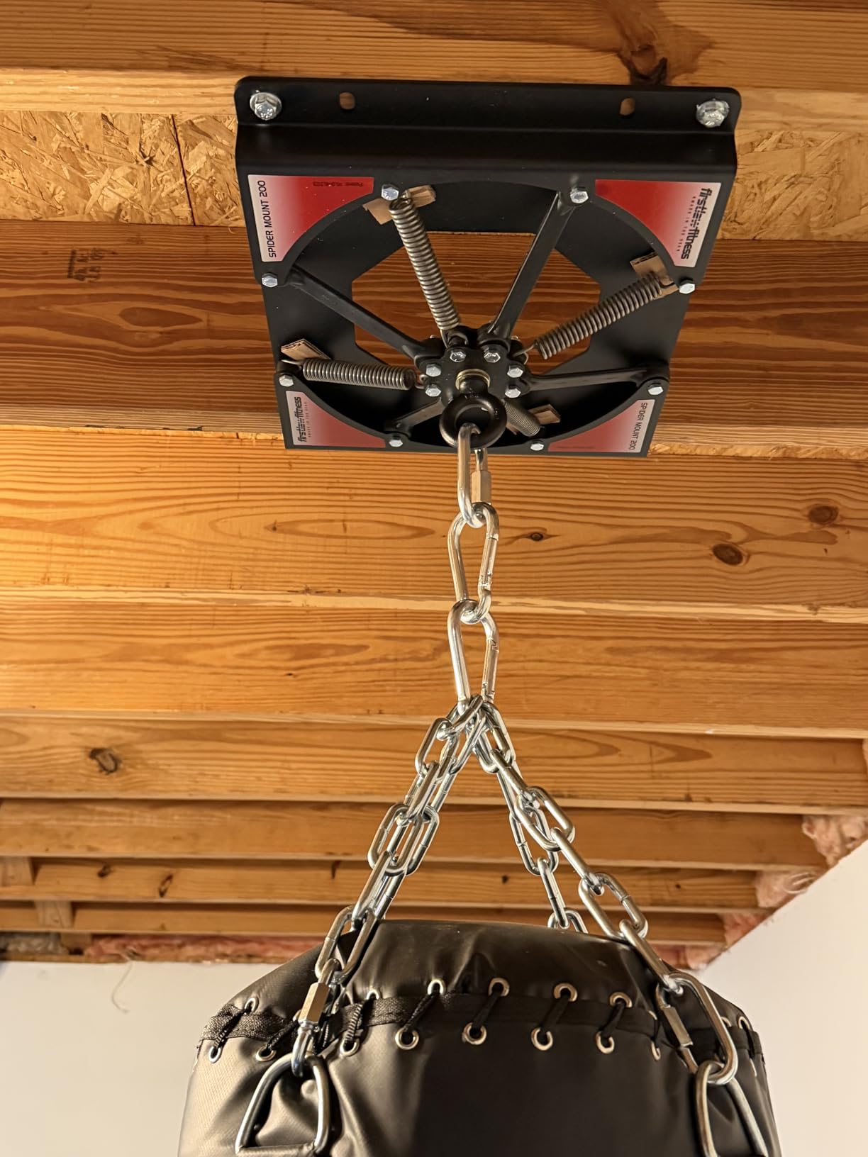 Firstlaw Fitness Spider Mount 200 - Heavy Punching Bag Hanger - for Heavy Bags from 120 LBS to 200 LBS - Made in The USA customer photo 2