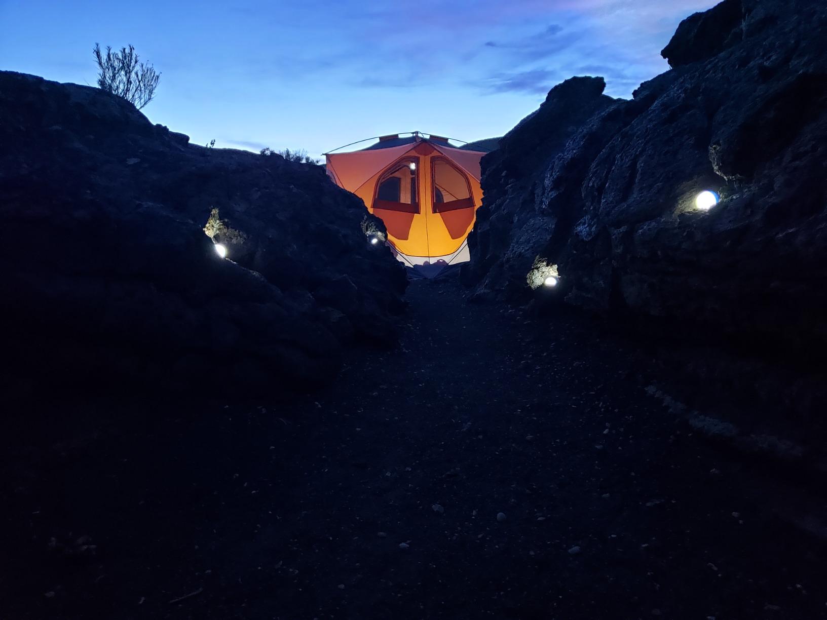 Gazelle T4 Waterproof 4 Person Portable Polyester Outdoor Pop Up Camping or Beach Tent with Removable Floor, Mesh Screens, and Rain Fly, Orange customer photo 2