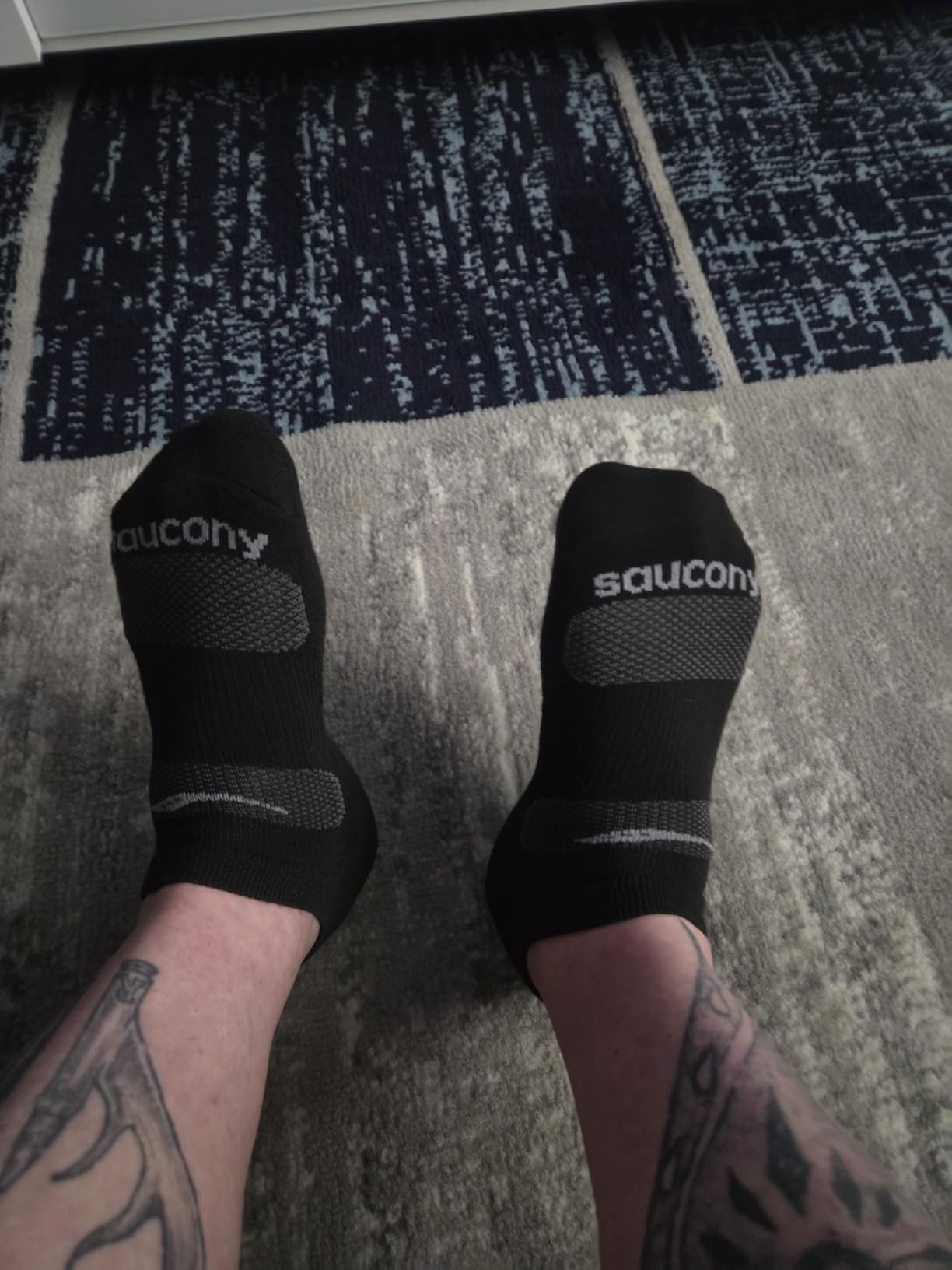 Men's RunDry Mesh Ventilating Comfort Fit Performance No-Show Socks, Available in M-XXL (6, 12, 18 Pairs) customer photo 1