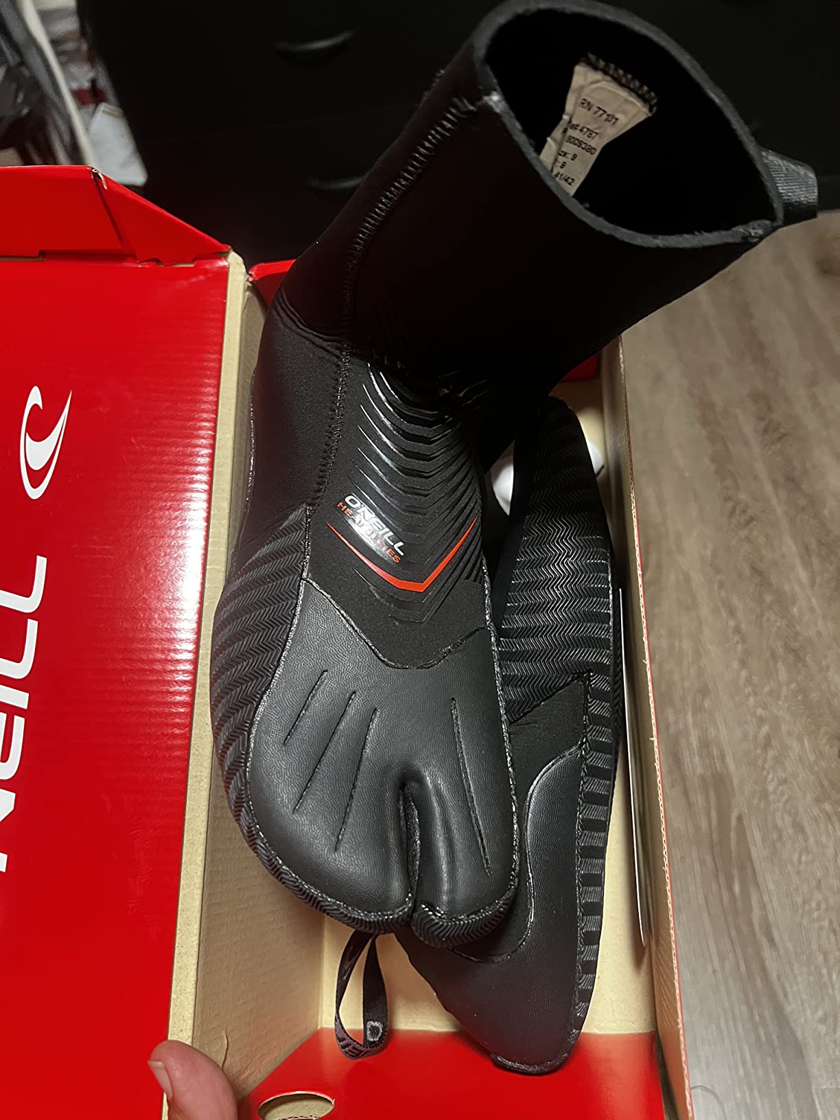 O'Neill Ninja 3mm Split Toe Neoprene Boot, Textured Rubber Sole for Surfing, Paddleboarding, Snorkeling, and Any Water Activities customer photo 1