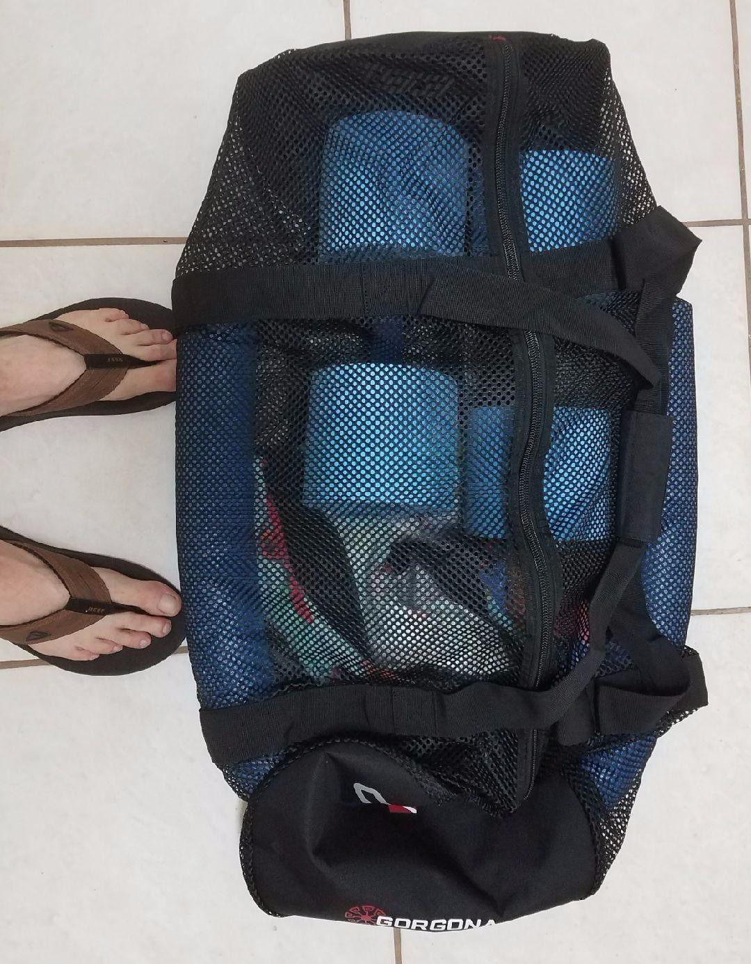 Cressi Strong Foldable Mesh Duffle Bag for Scuba Diving, Snorkeling Equipment | Gorgona & Crete: designed in Italy customer photo 2