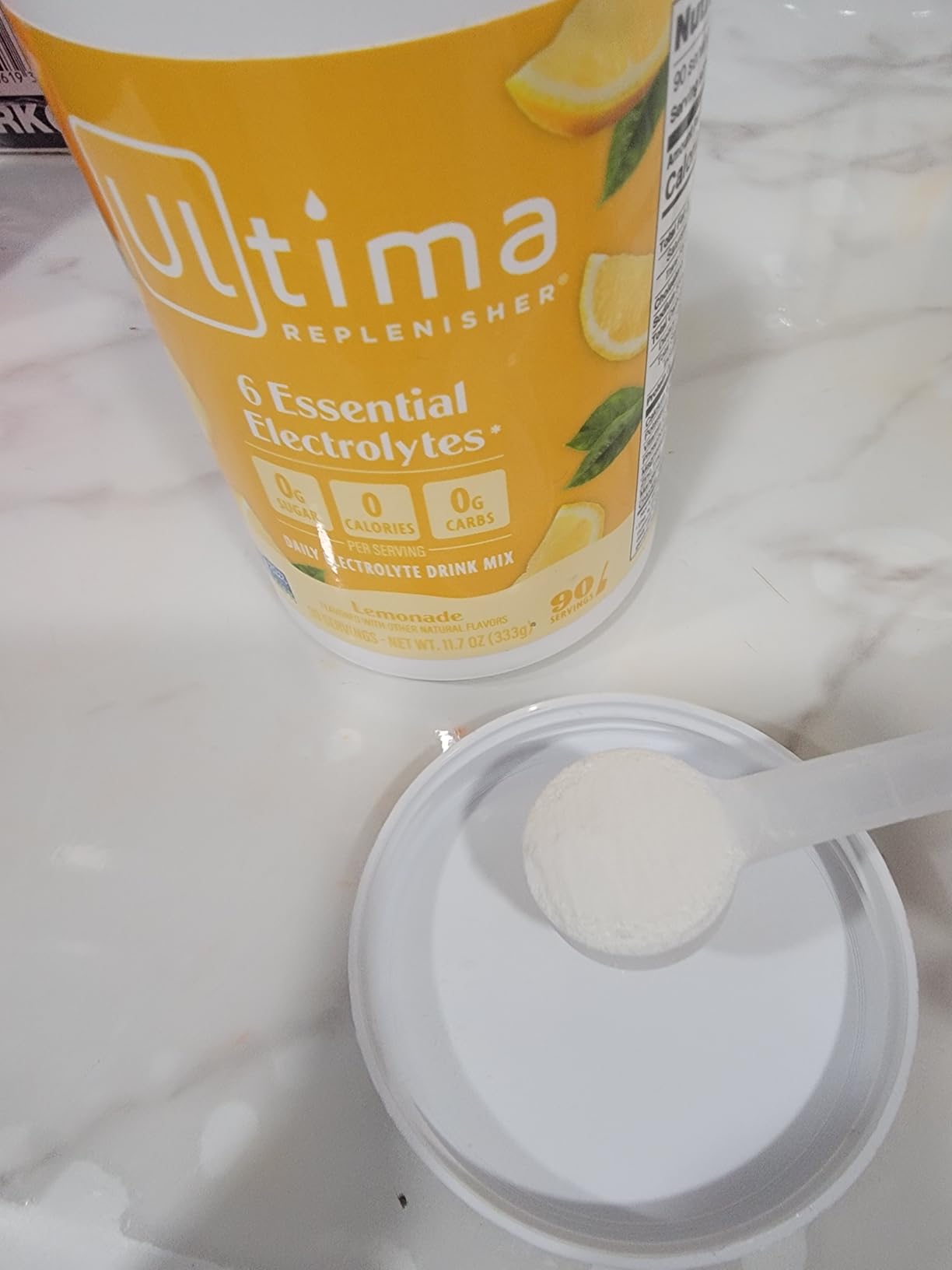 Ultima Replenisher Daily Electrolyte Powder Drink Mix - Sugar Free - Lemonade, 90 Servings - Hydration Powder with 6 Key Electrolytes and Trace Minerals - Keto Friendly, Vegan, Non-GMO customer photo 1