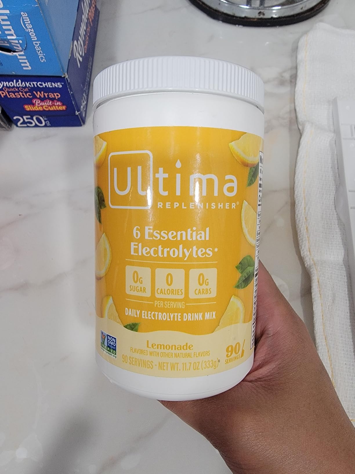 Ultima Replenisher Daily Electrolyte Powder Drink Mix - Sugar Free - Lemonade, 90 Servings - Hydration Powder with 6 Key Electrolytes and Trace Minerals - Keto Friendly, Vegan, Non-GMO customer photo 2