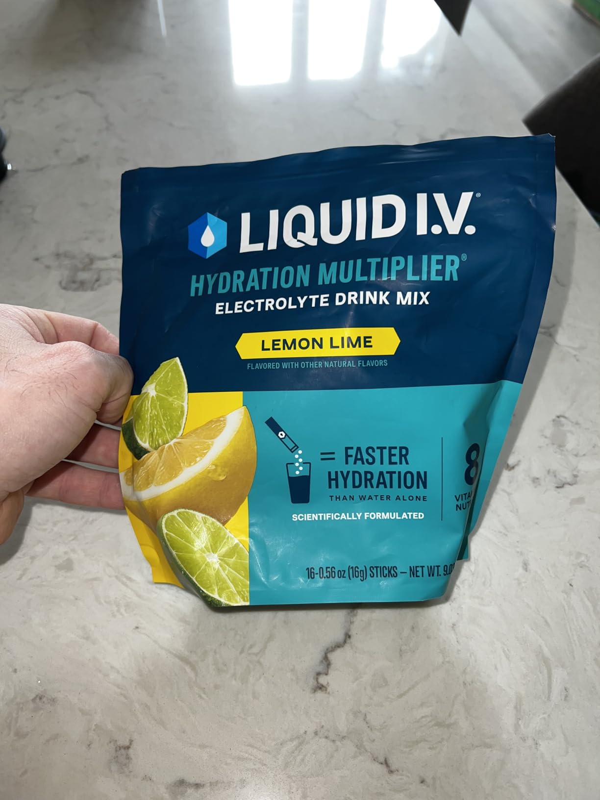 Liquid I.V. Hydration Multiplier - Lemon Lime | Electrolyte Powder Drink Mix | 1 Pack (16 Servings) customer photo 2