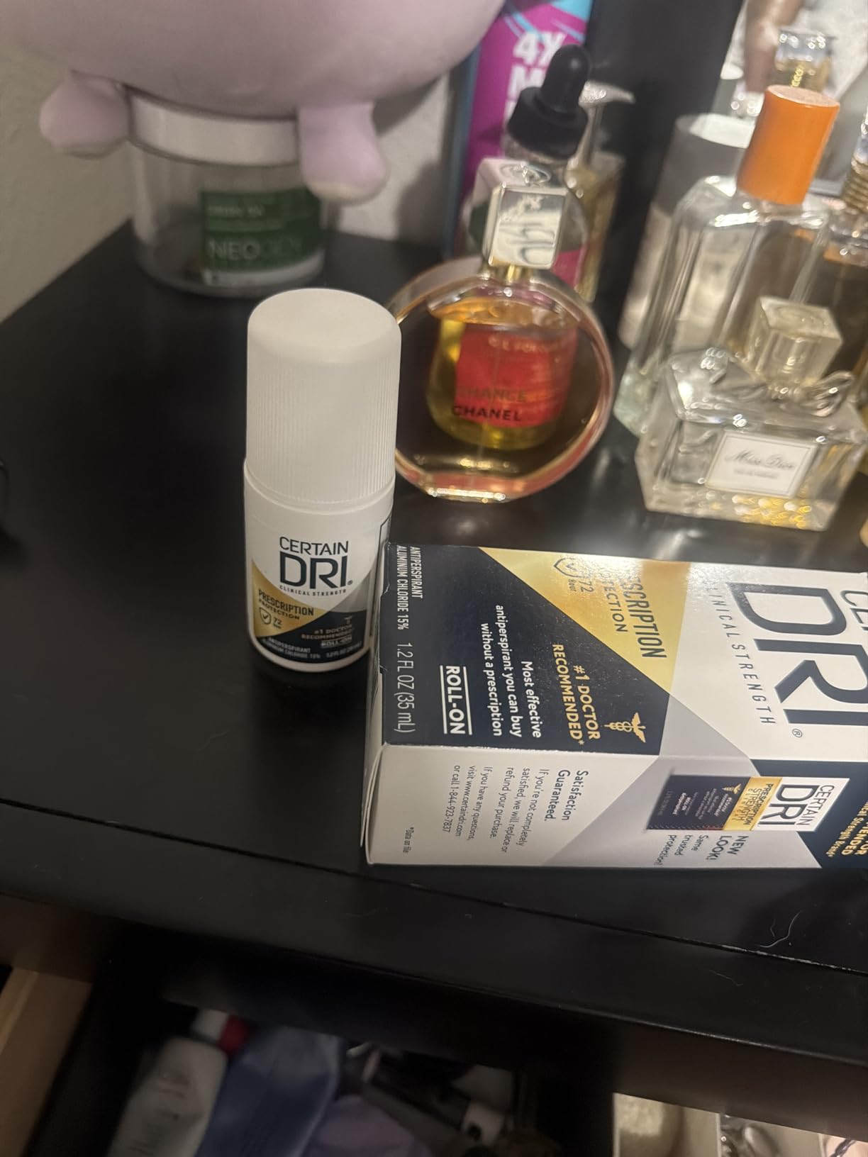 Certain Dri Prescription Strength Clinical Antiperspirant Roll-On - 72-Hour Sweat & Odor Protection for Excessive Sweating & Hyperhidrosis - 15% Aluminum Chloride - Fragrance-Free - 1.2 fl oz customer photo 1