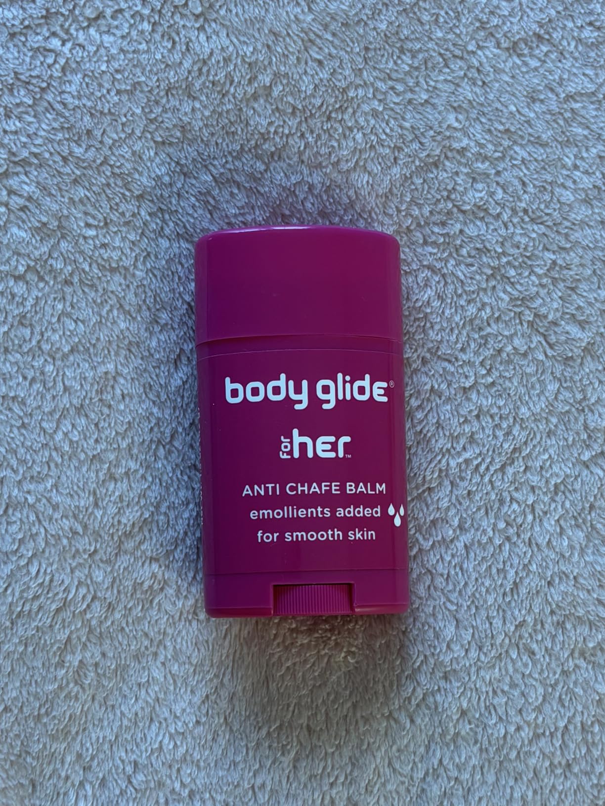 Body Glide For Her Anti Chafe Balm | Chafing stick with added emollients | Great for dry, sensitive skin and/or sensitive areas | Use on chest, bra, butt, groin, arm, and thigh chafing | 1.5oz customer photo 1