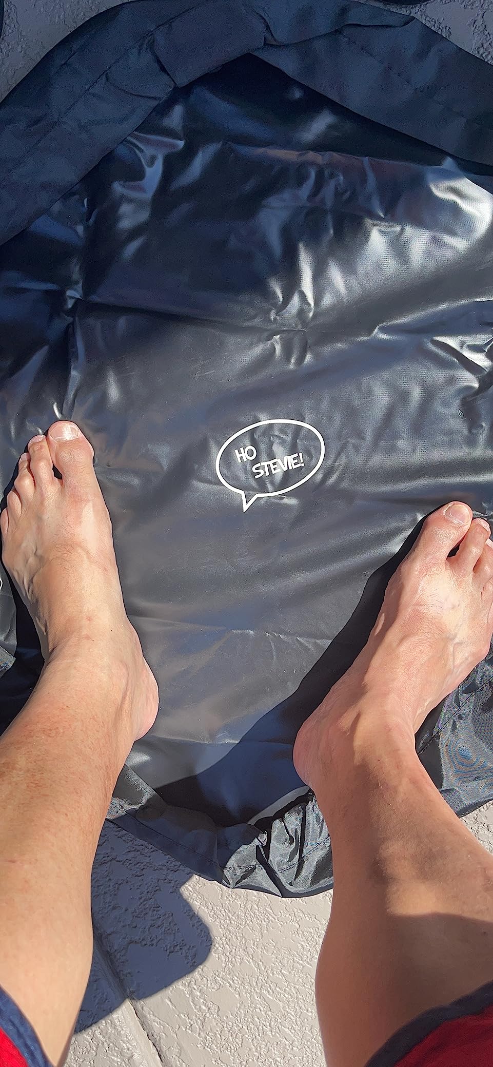 Ho Stevie! Wetsuit Changing Mat - Avoid Wet Smelly Car After Surfing - Waterproof Dry-Bag (New Durable Material) customer photo 2
