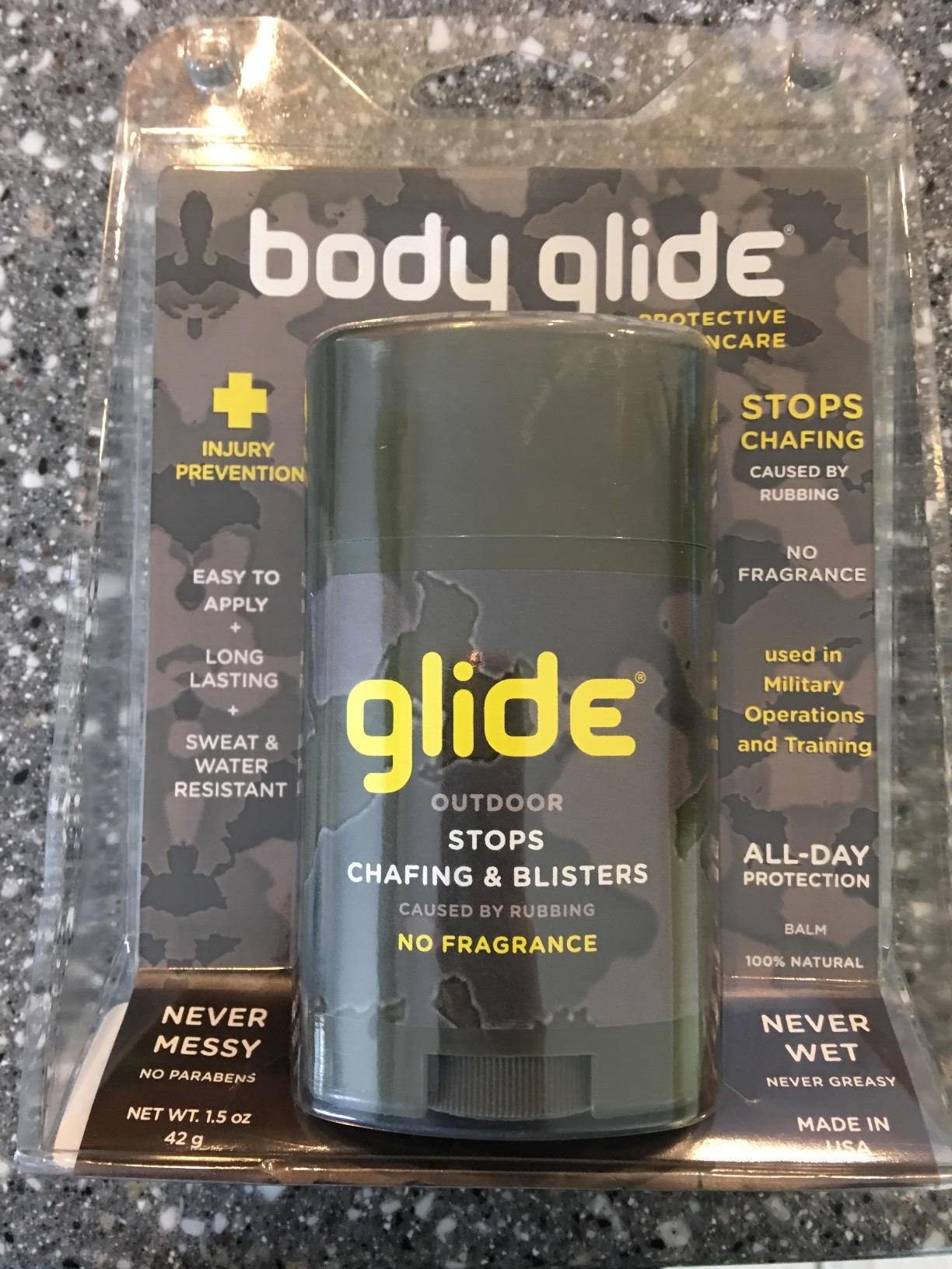 Body Glide Outdoor Anti Chafe Balm 1.5oz: Fragrance free anti chafing stick trusted in basic training, endurance sports & everyday life. Use on neck, shoulders, chest, butt, groin, thighs & feet customer photo 1