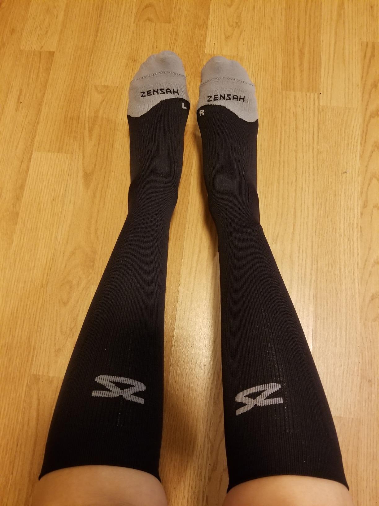 Tech+ Compression Socks - Knee High Running Socks for Sports, Travel, Made in Italy customer photo 1